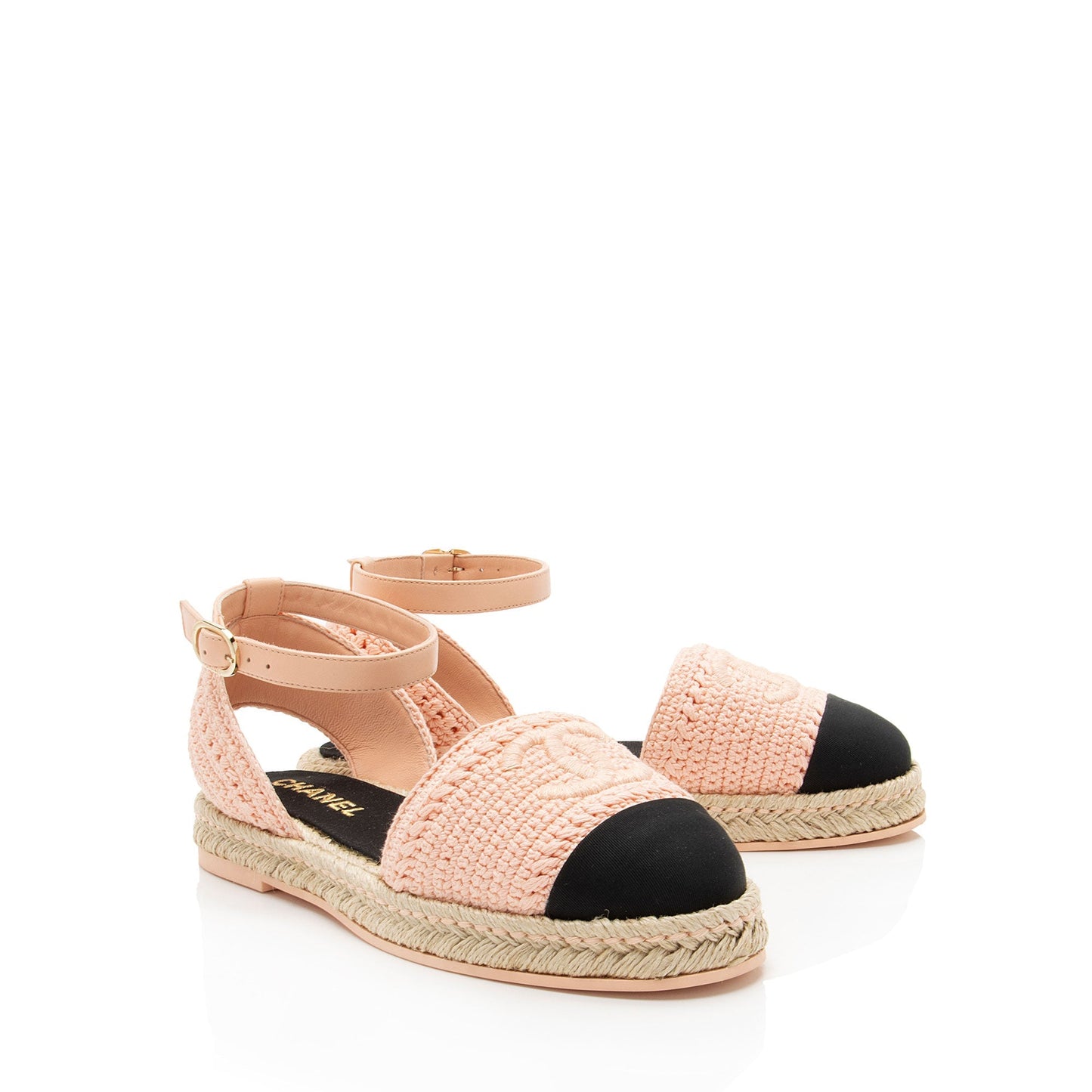 Chanel Embroidered Grosgrain CC Espadrilles Handbag