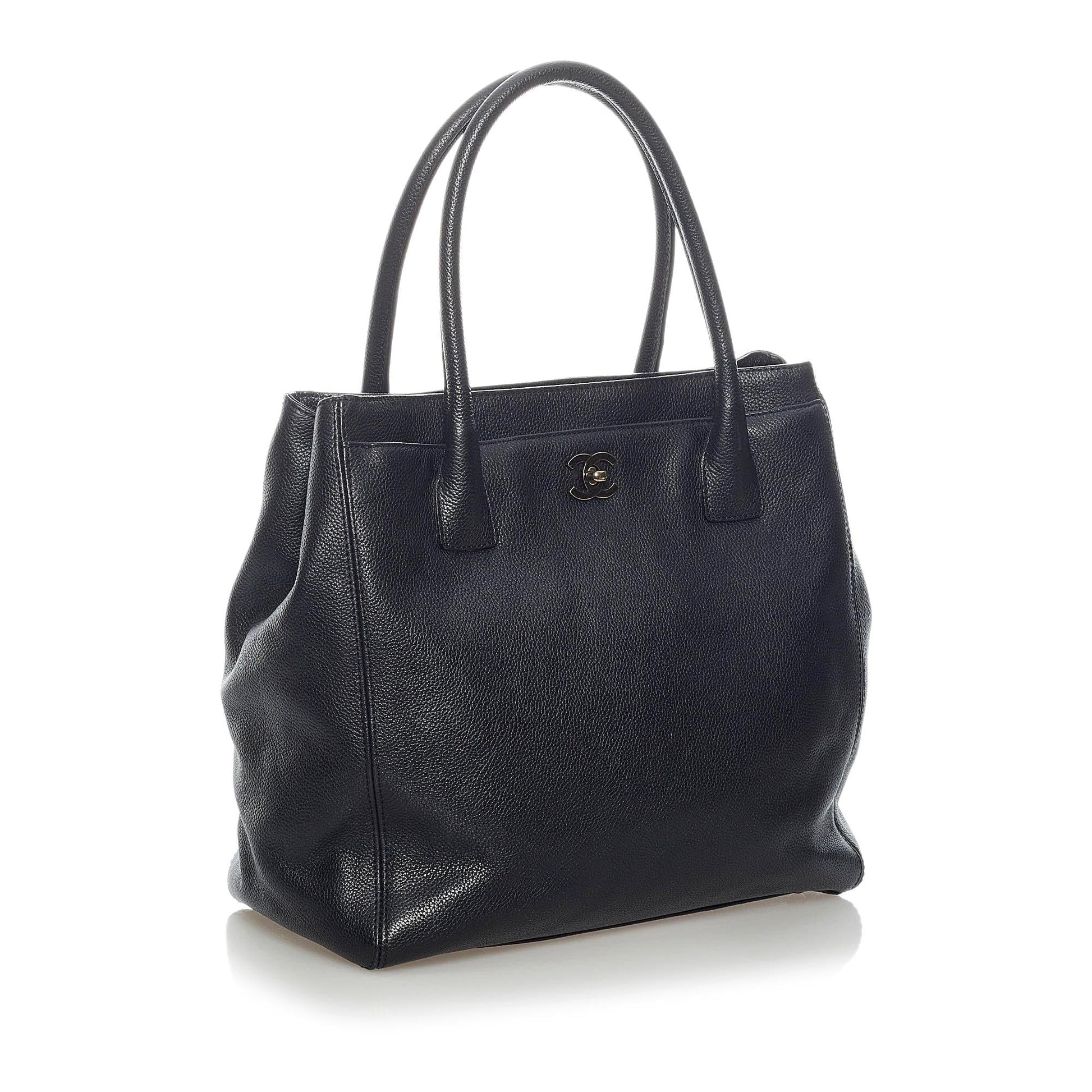 Chanel Executive Cerf SHG Leather Handbag
