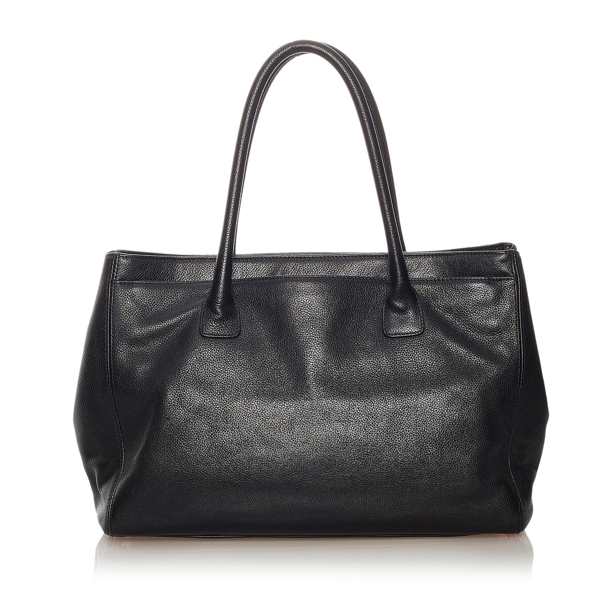 Chanel Executive Cerf Satchel SHG Leather Satchel Bag