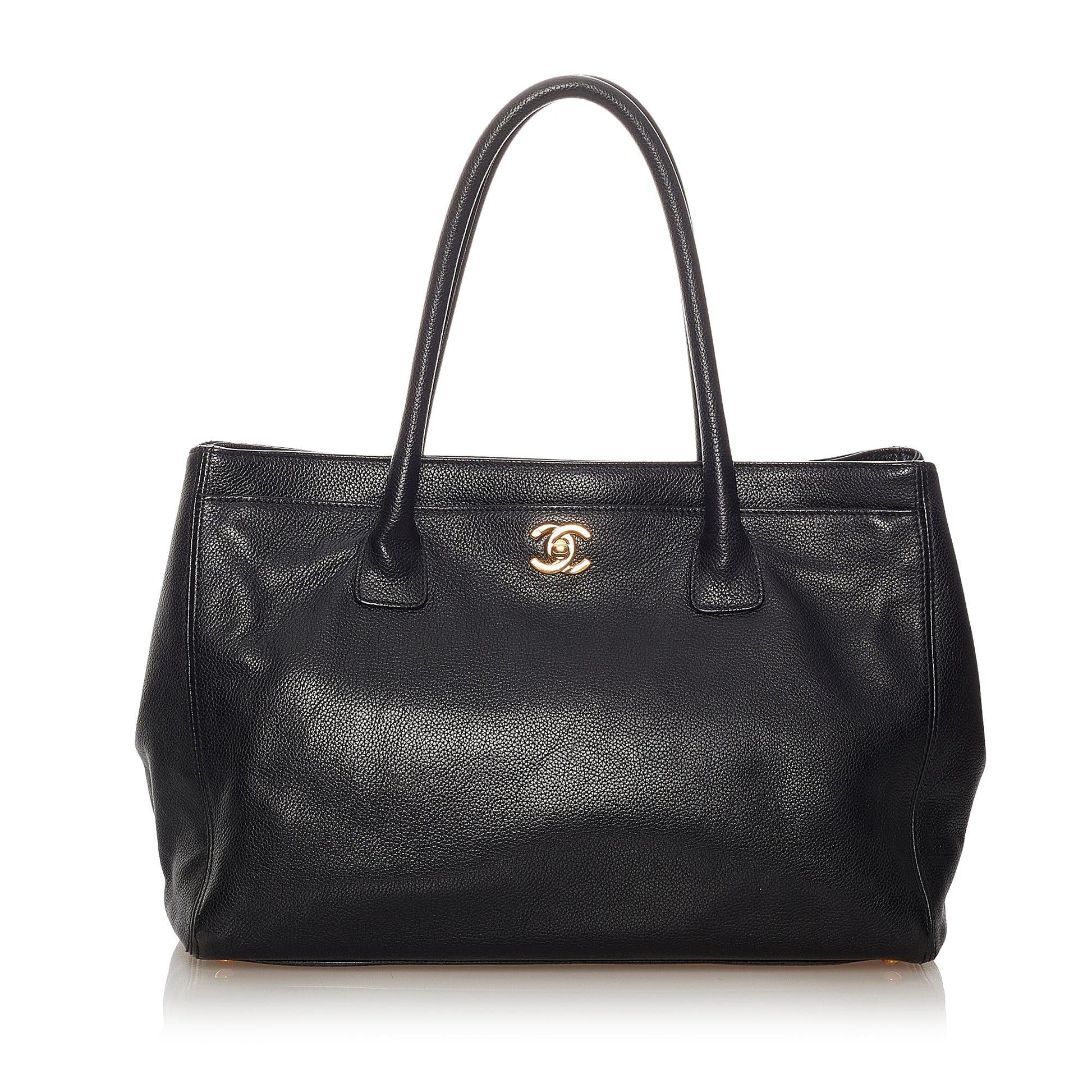 Chanel Executive Cerf Satchel SHG Leather Satchel Bag