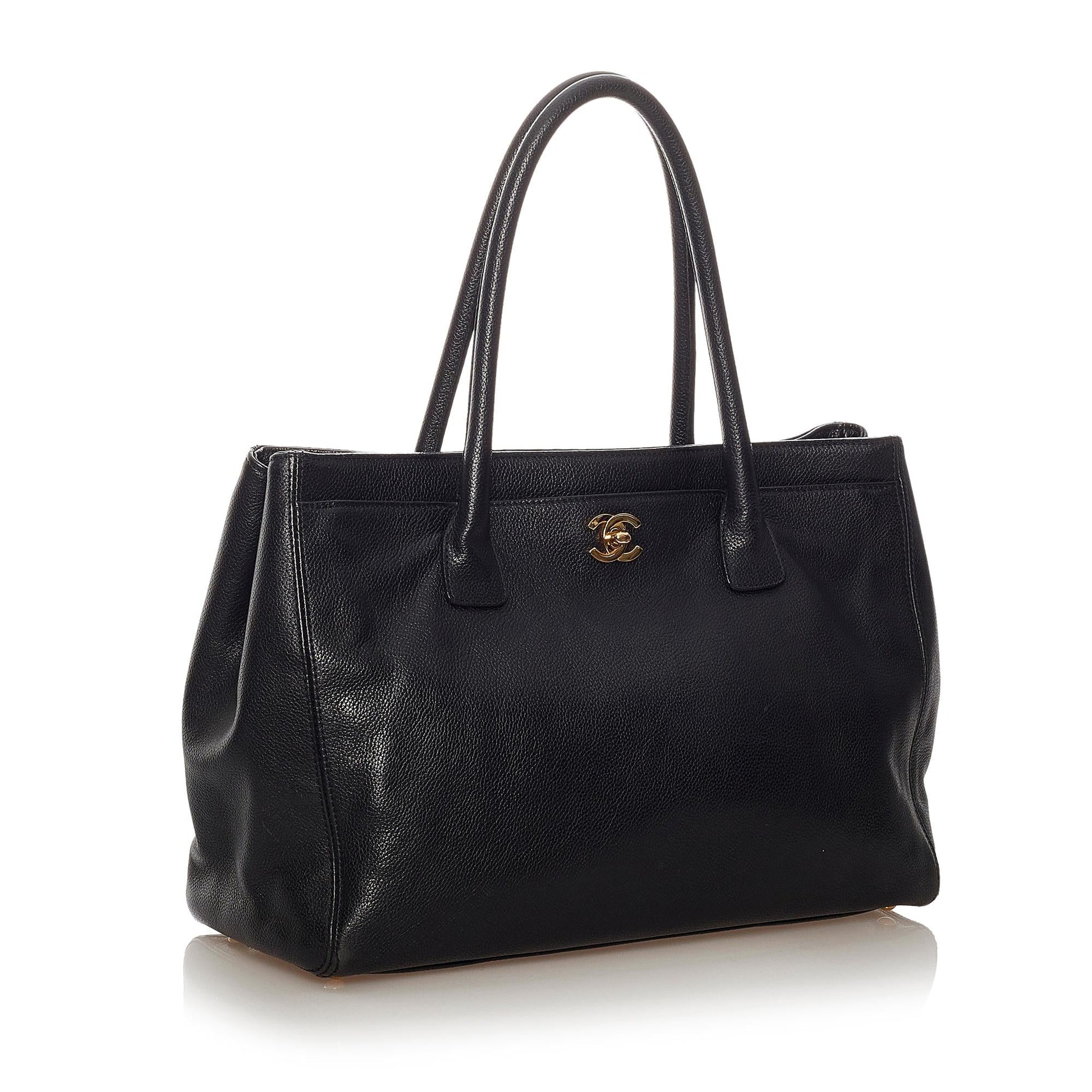 Chanel Executive Cerf Satchel SHG Leather Satchel Bag