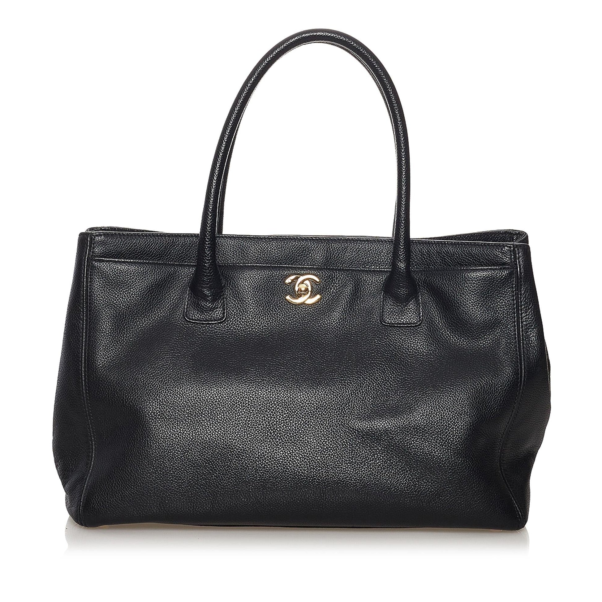 Chanel Executive Cerf Leather Tote Bag (shg )