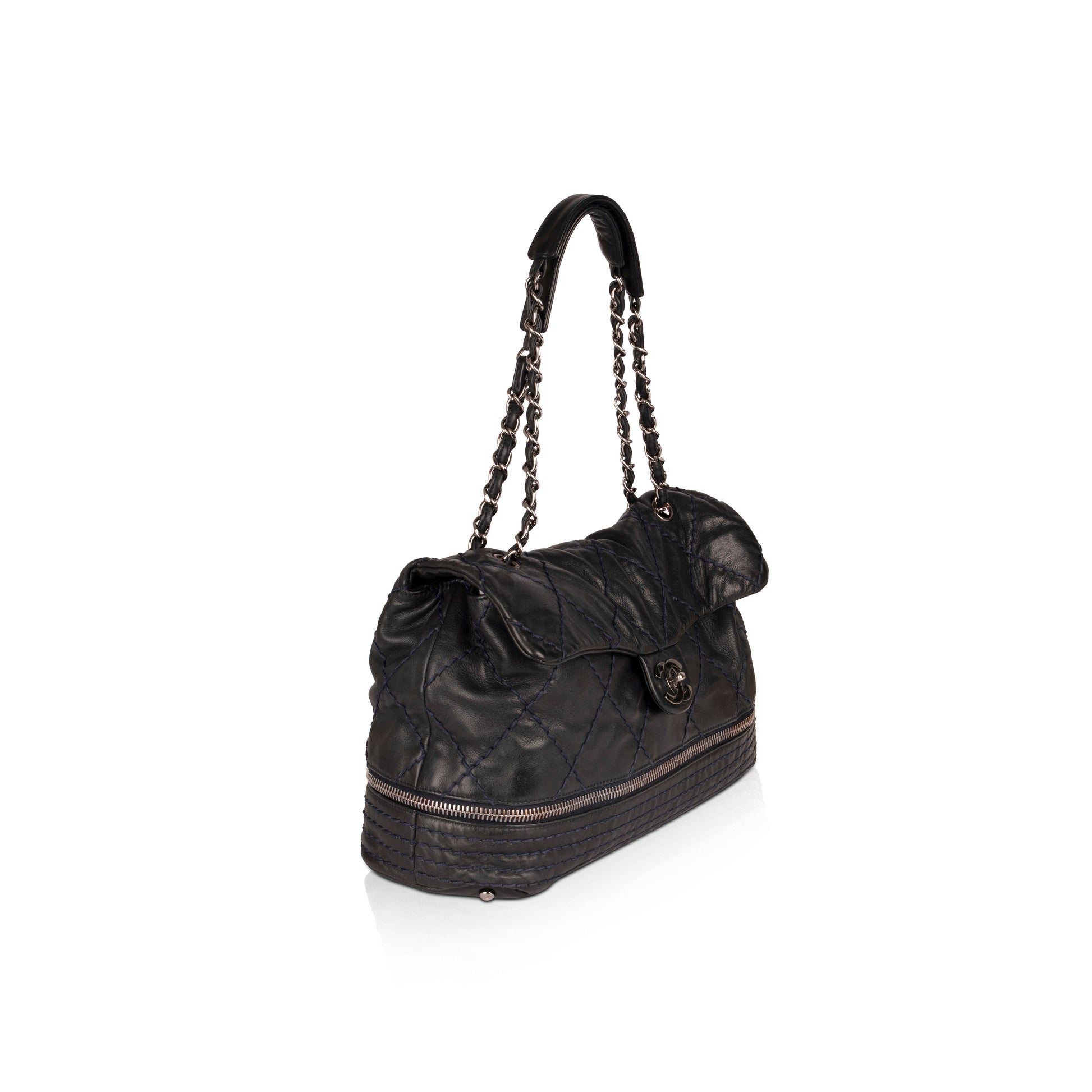 Chanel Expandable Ligne Flap Travel Bag