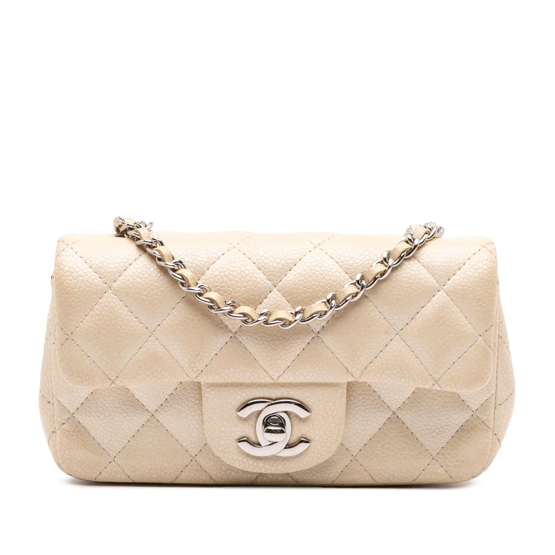 Chanel Extra Rectangular Classic Caviar Single Flap Mini Bag Flap 1