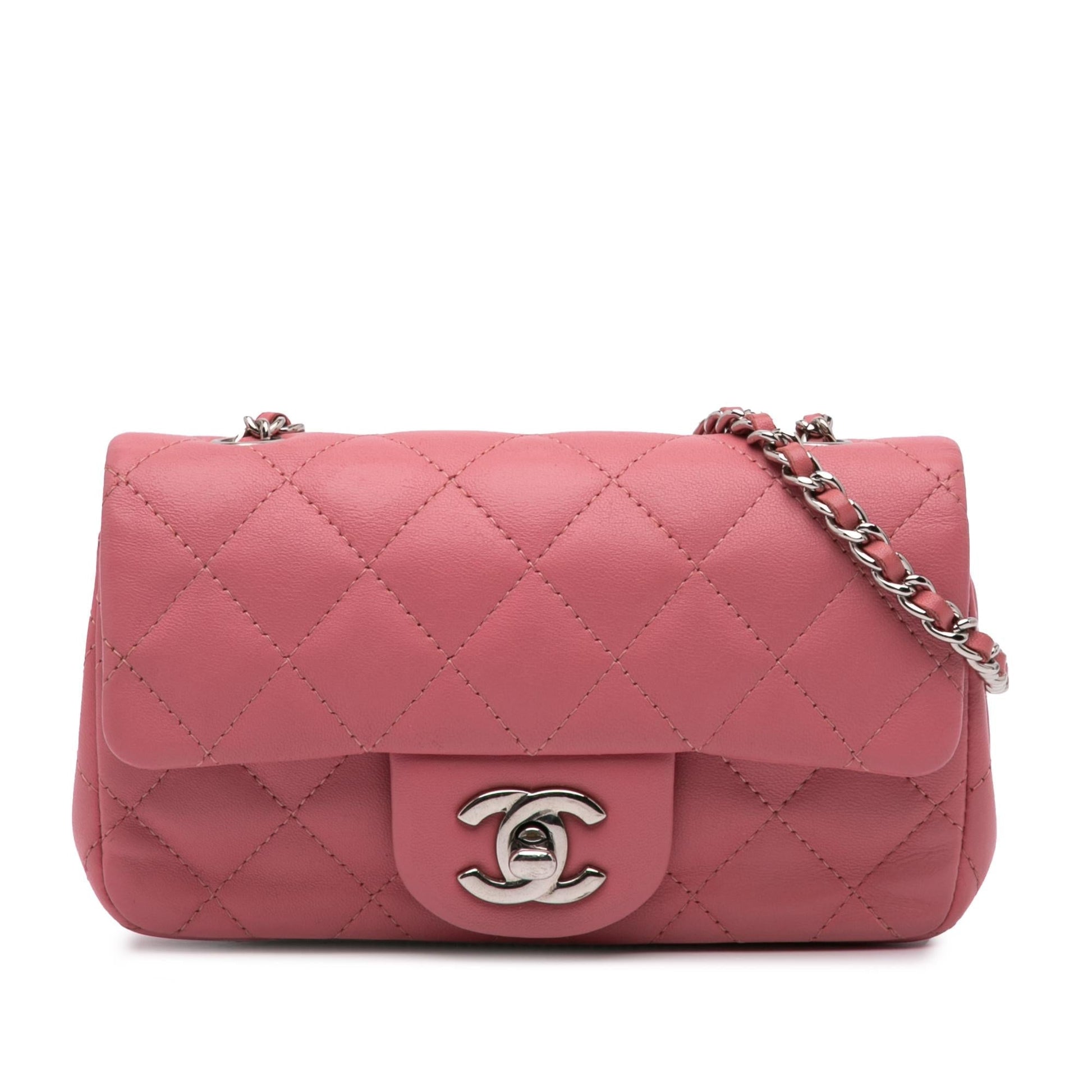 Chanel Extra Rectangular Classic Lambskin Single Flap Mini Bag