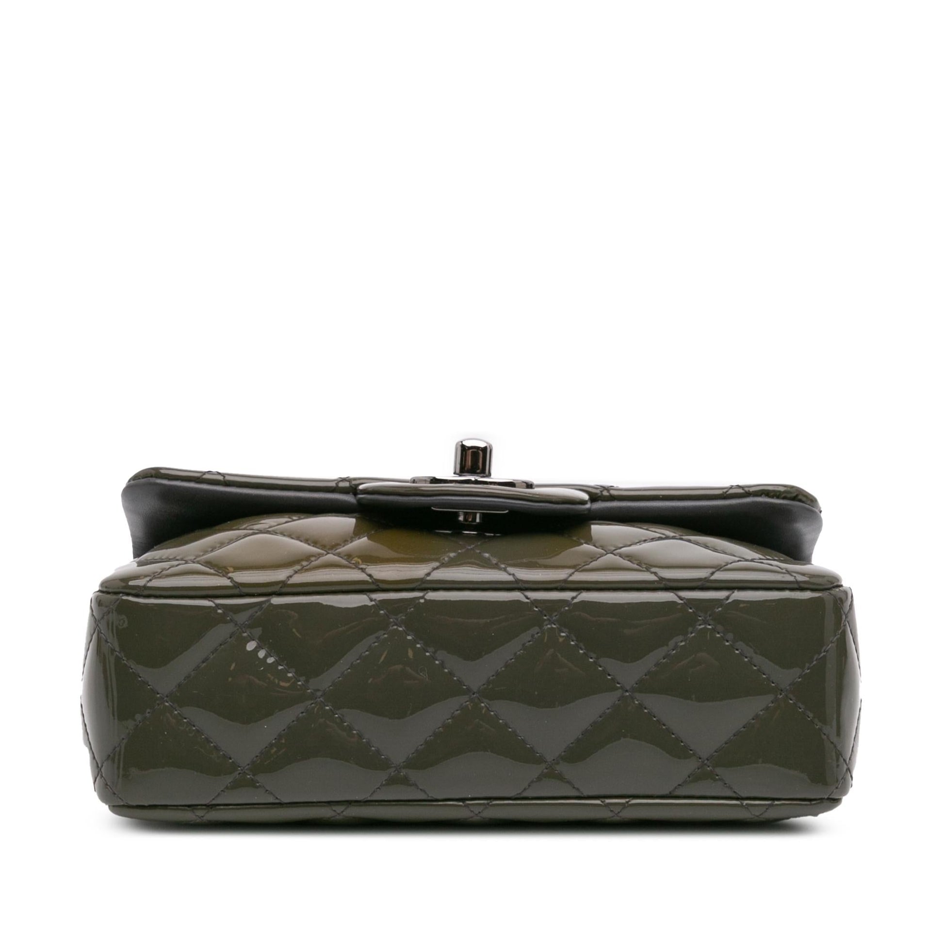 Chanel Extra Rectangular Classic Patent Single Flap Mini Bag Flap 1