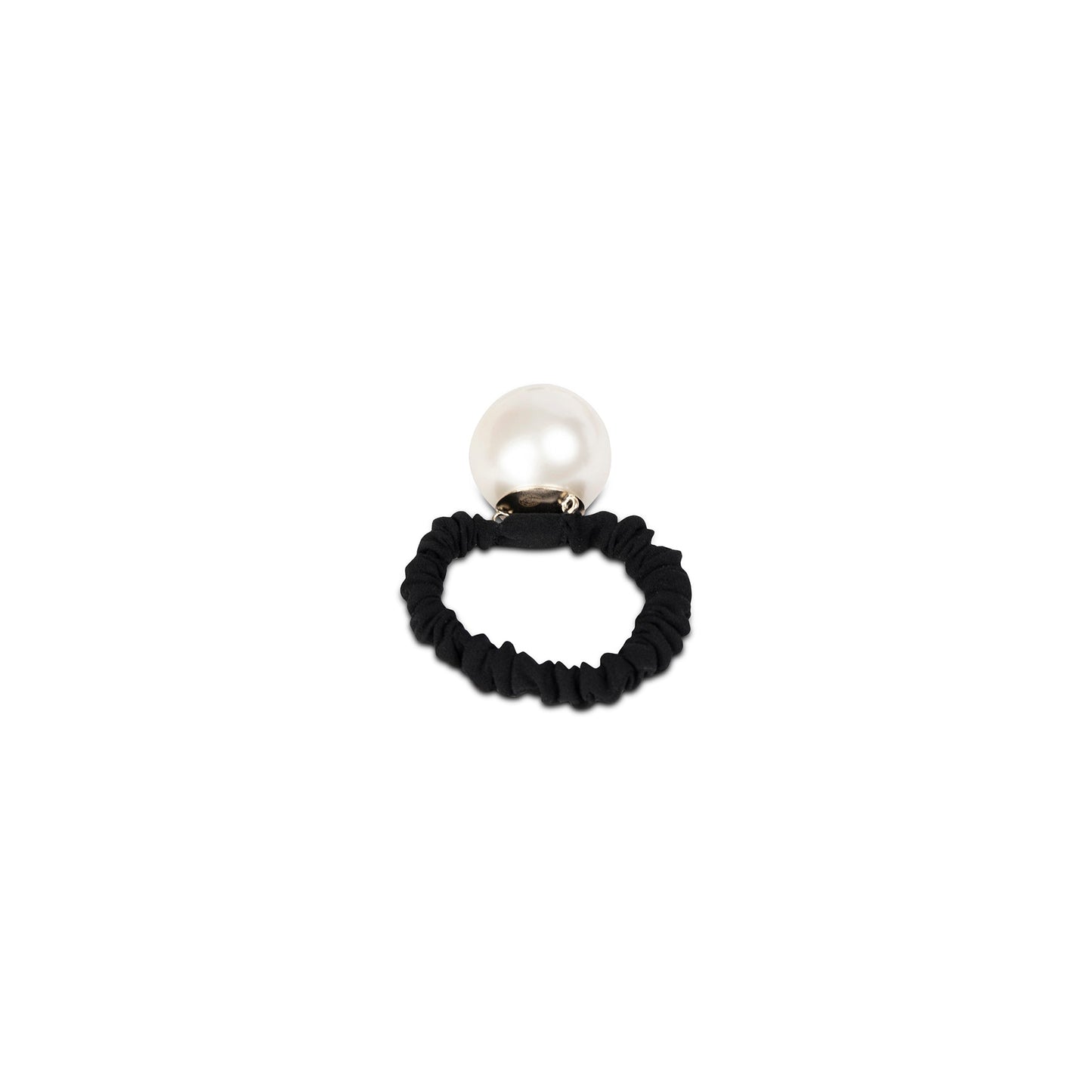 Chanel Faux Pearl CC Hair Scrunchie Travel Bag