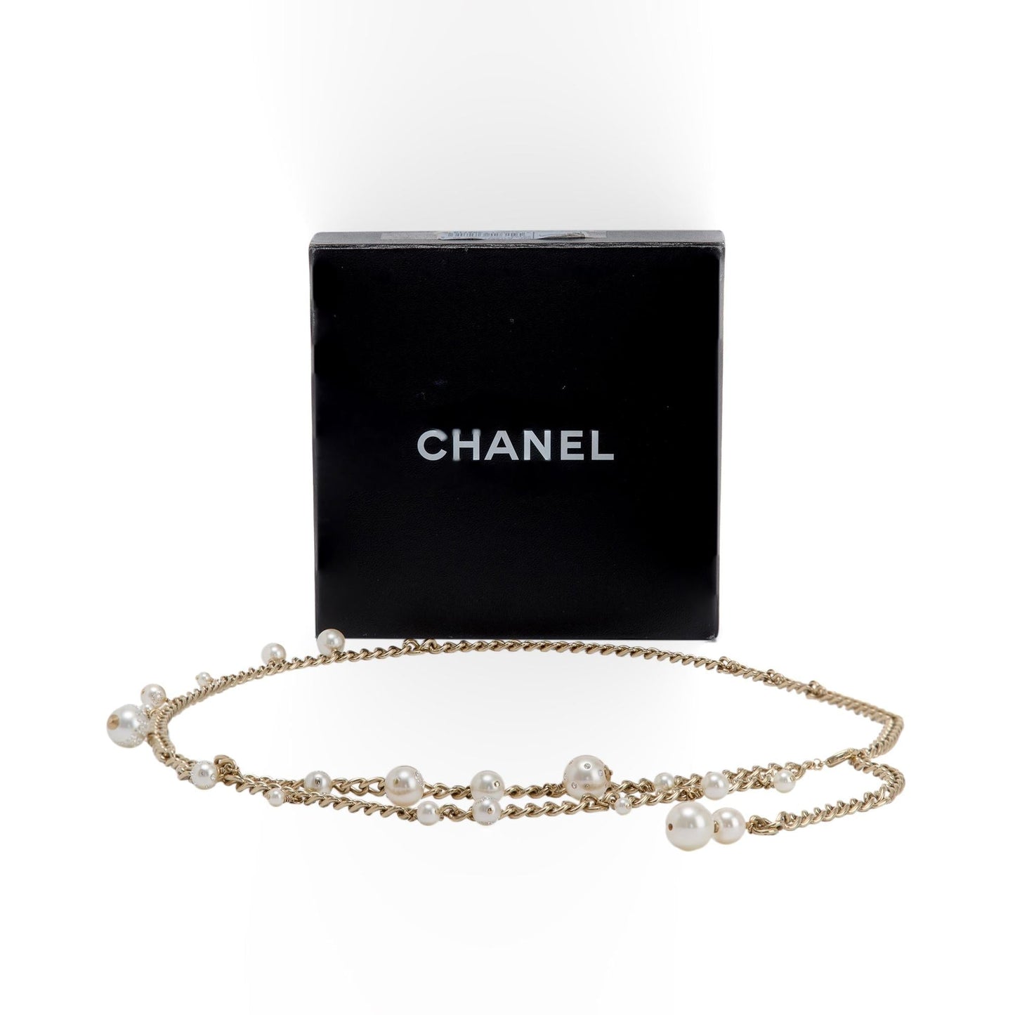 Chanel Faux Pearl & Strass -Link Belt