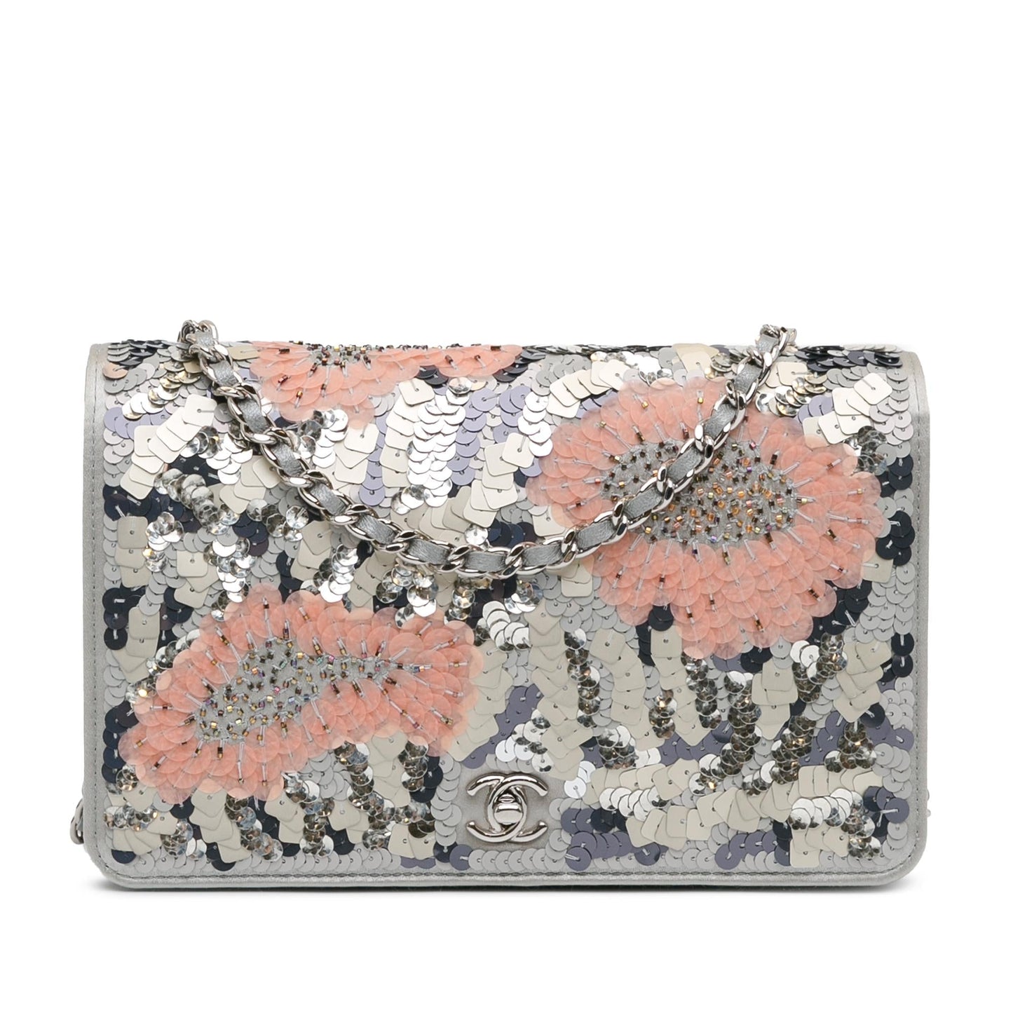 Chanel Flower Sequins On SHG-u3QW2r Wallet Case