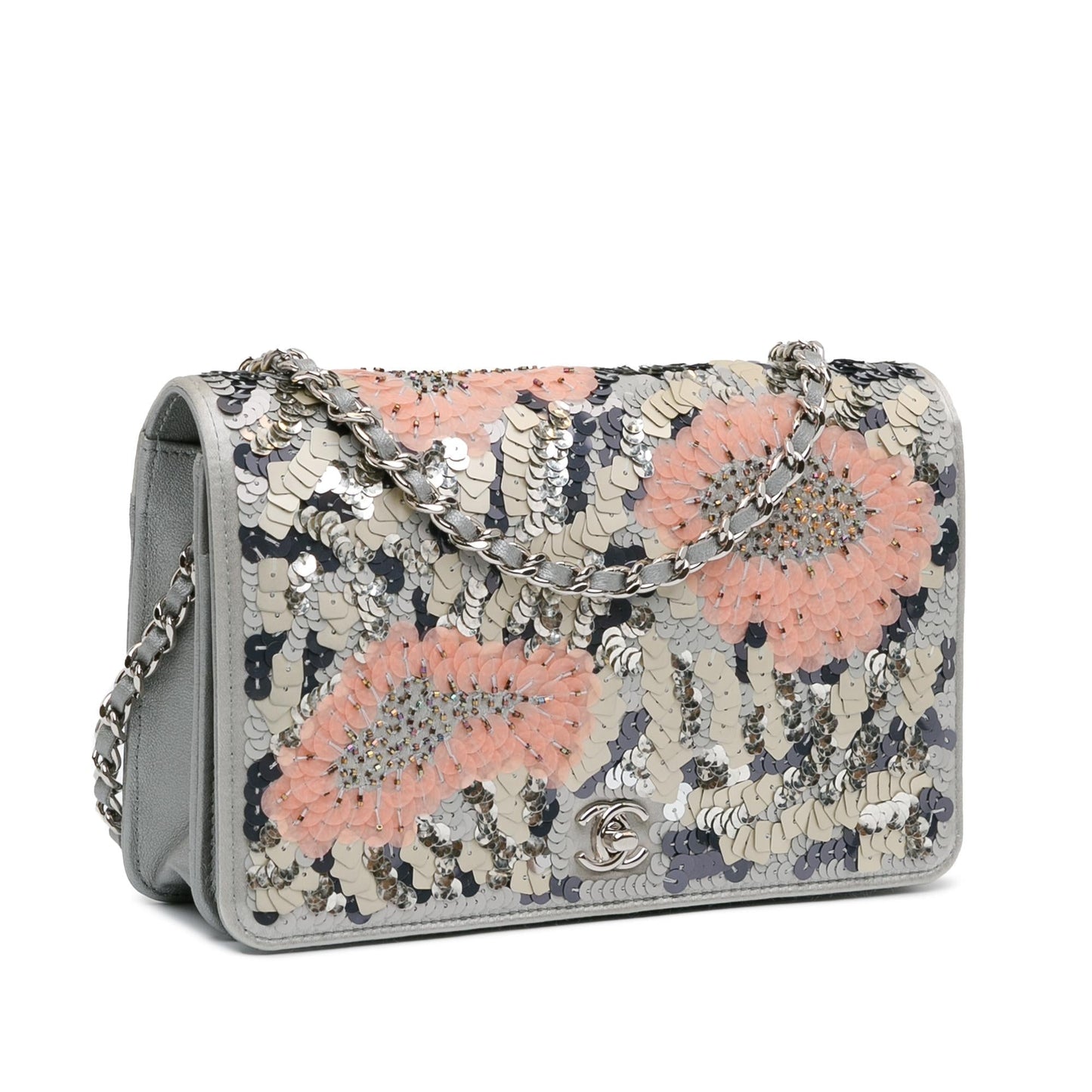 Chanel Flower Sequins On SHG-u3QW2r Wallet Case
