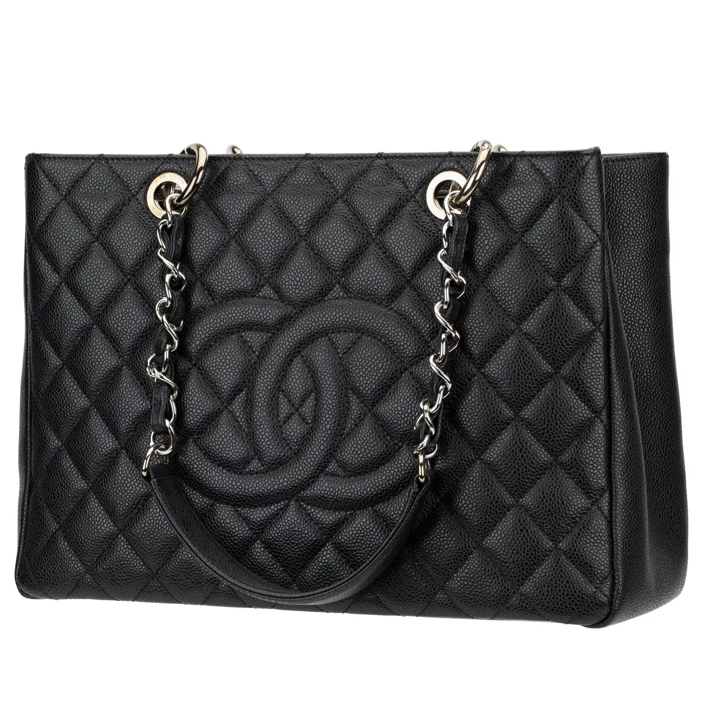 Chanel CAVIAR QUILTED GST Leather Tote Bag