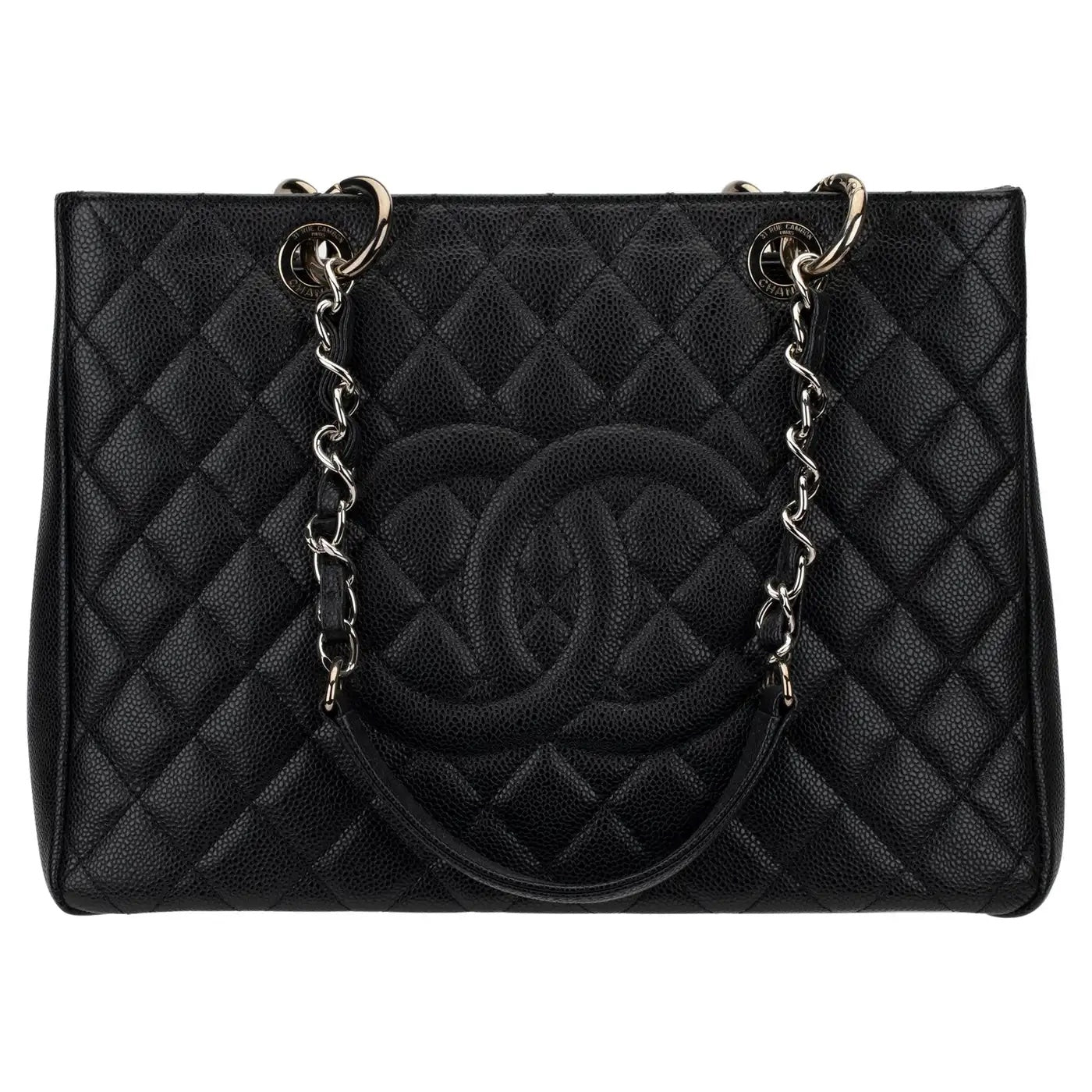 Chanel CAVIAR QUILTED GST Leather Tote Bag