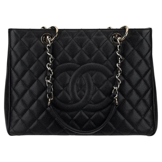Chanel CAVIAR QUILTED GST Leather Tote Bag