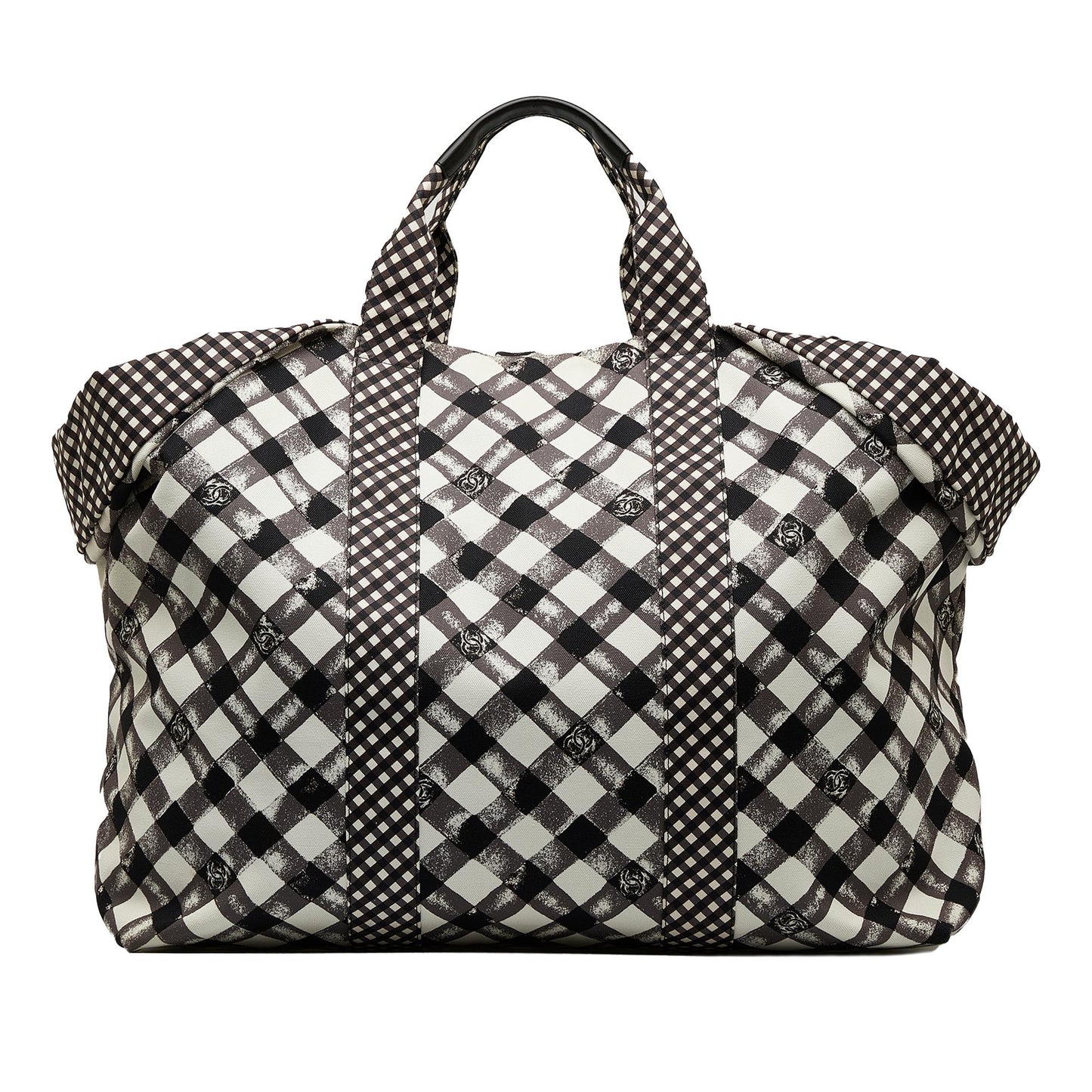 Chanel Gingham XXL SHG-FDvtAx Tote Bag