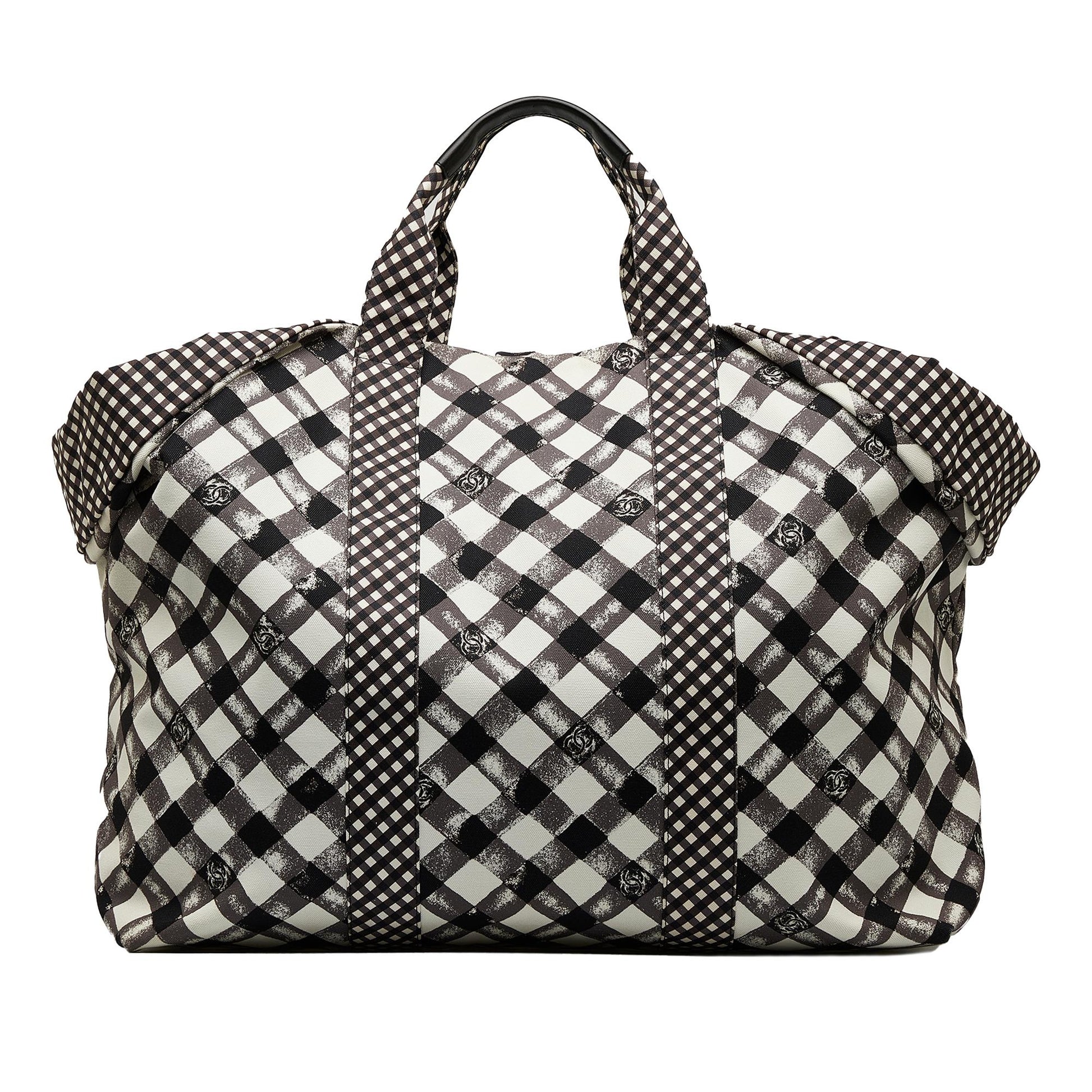 Chanel Gingham XXL SHG-FDvtAx Tote Bag