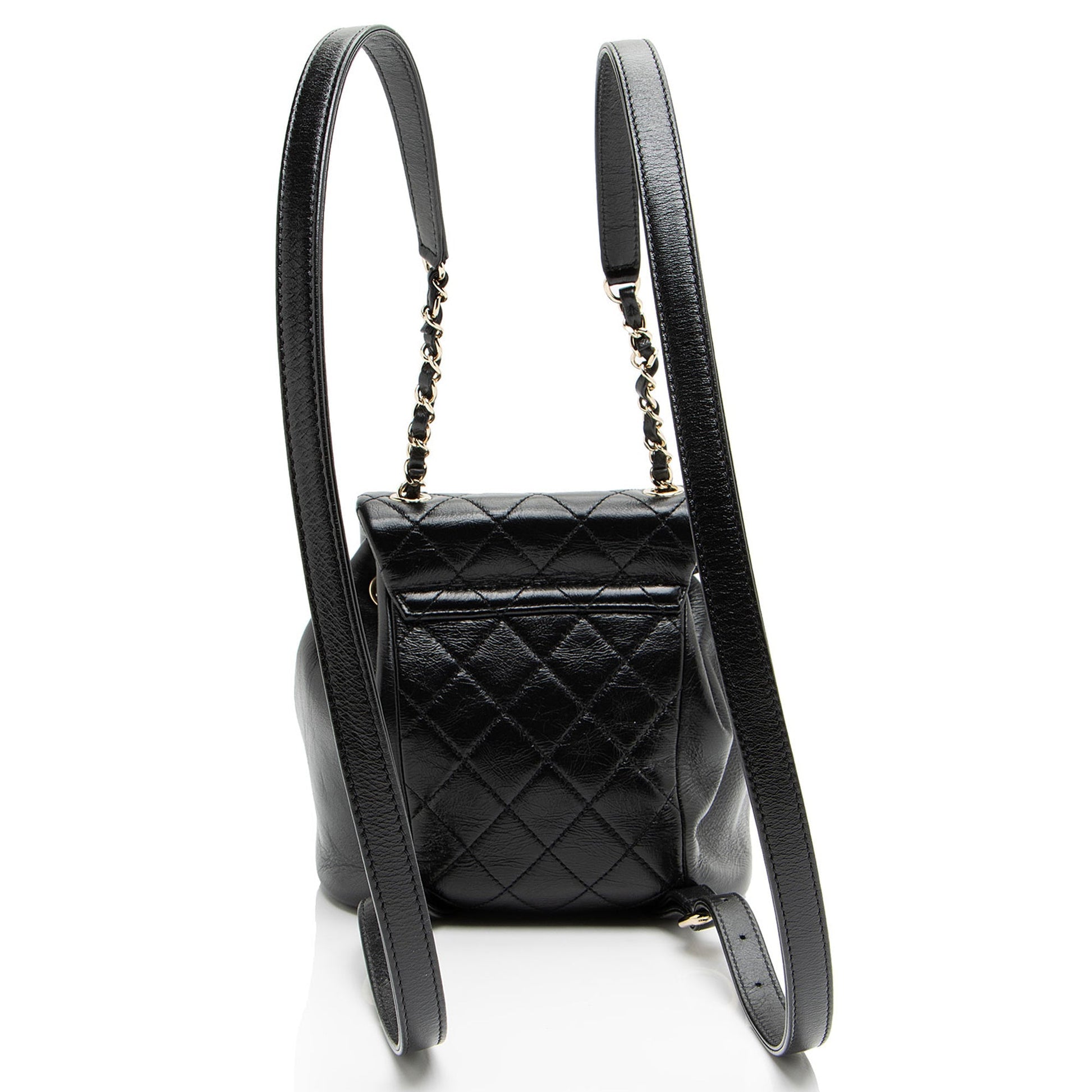 Chanel Glazed Calfskin Duma Backpack Small