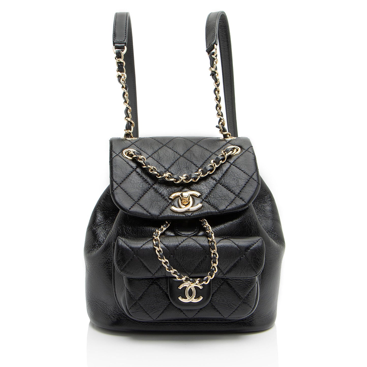 Chanel Glazed Calfskin Duma Backpack Small