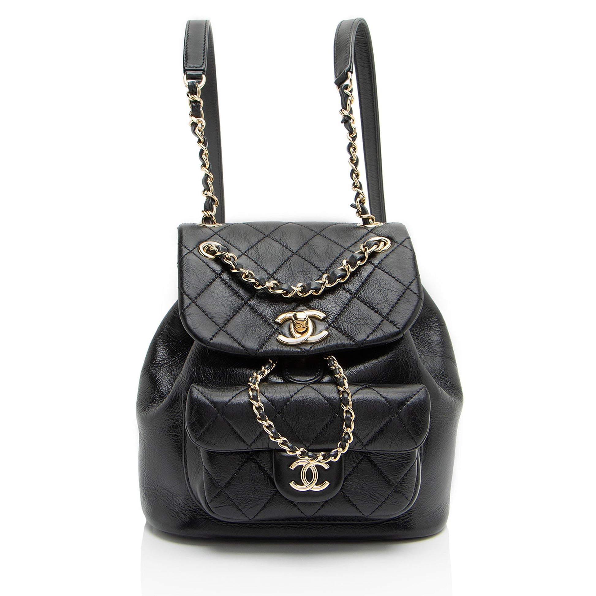 Chanel Glazed Calfskin Duma Backpack Small