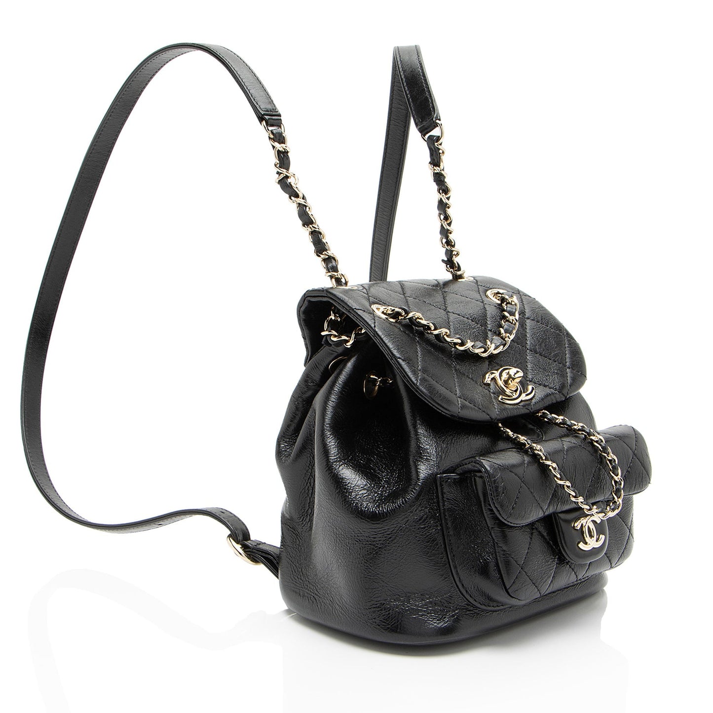 Chanel Glazed Calfskin Duma Backpack Small