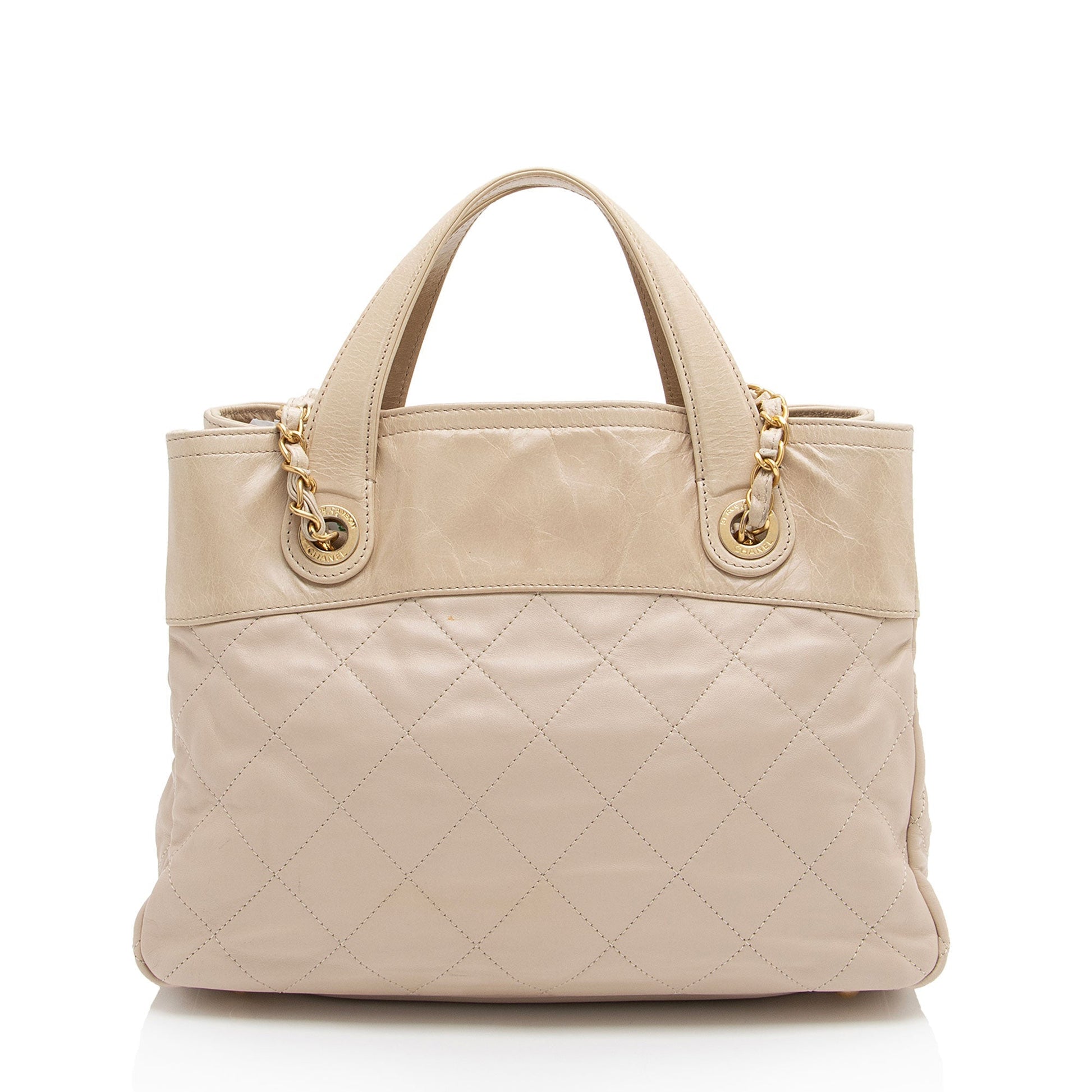 Chanel Glazed Calfskin Mix SHF-IzIEIo Small Tote Bag