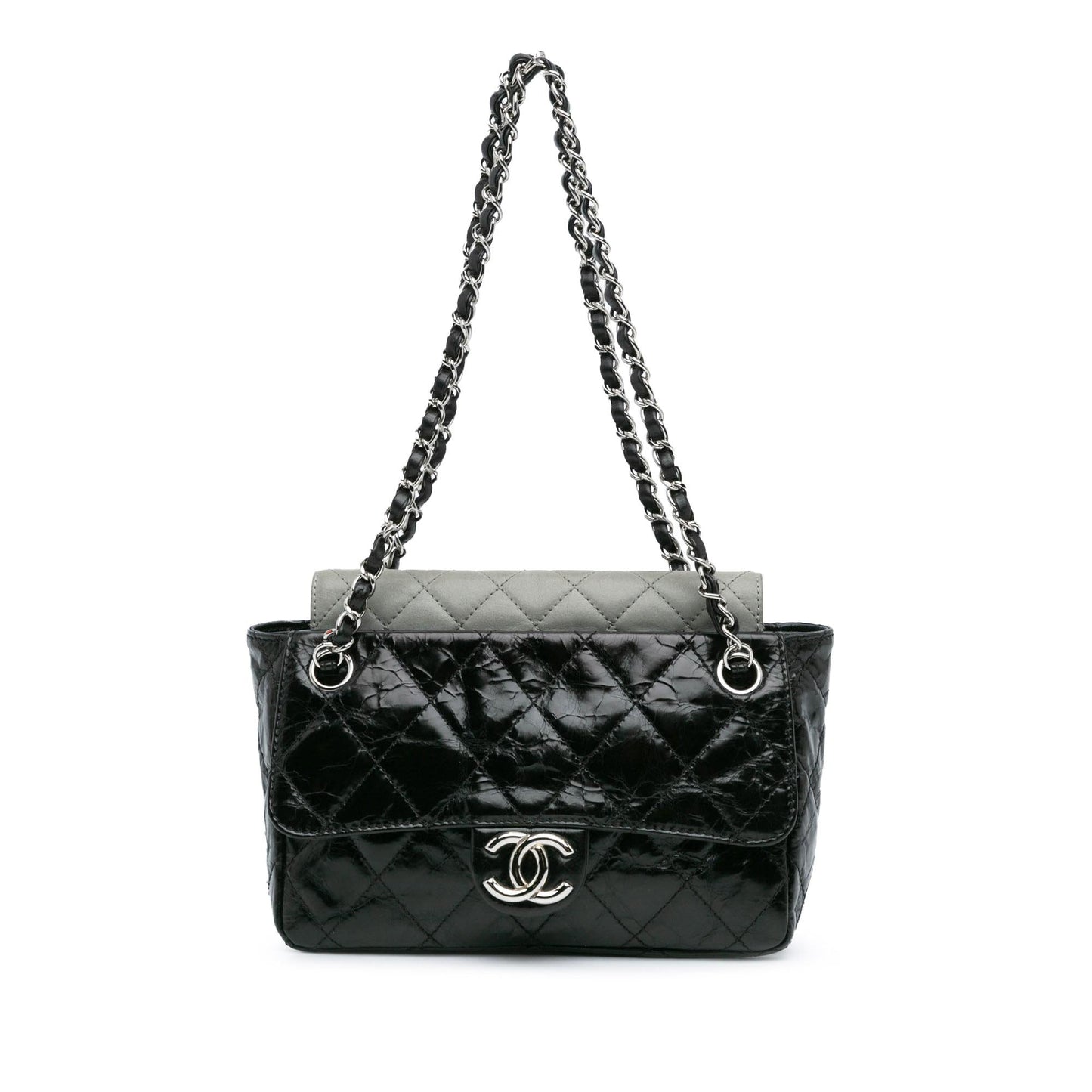 Chanel Glazed Calfskin Iridescent Portobello Flap SHG-rglyZs Handbag