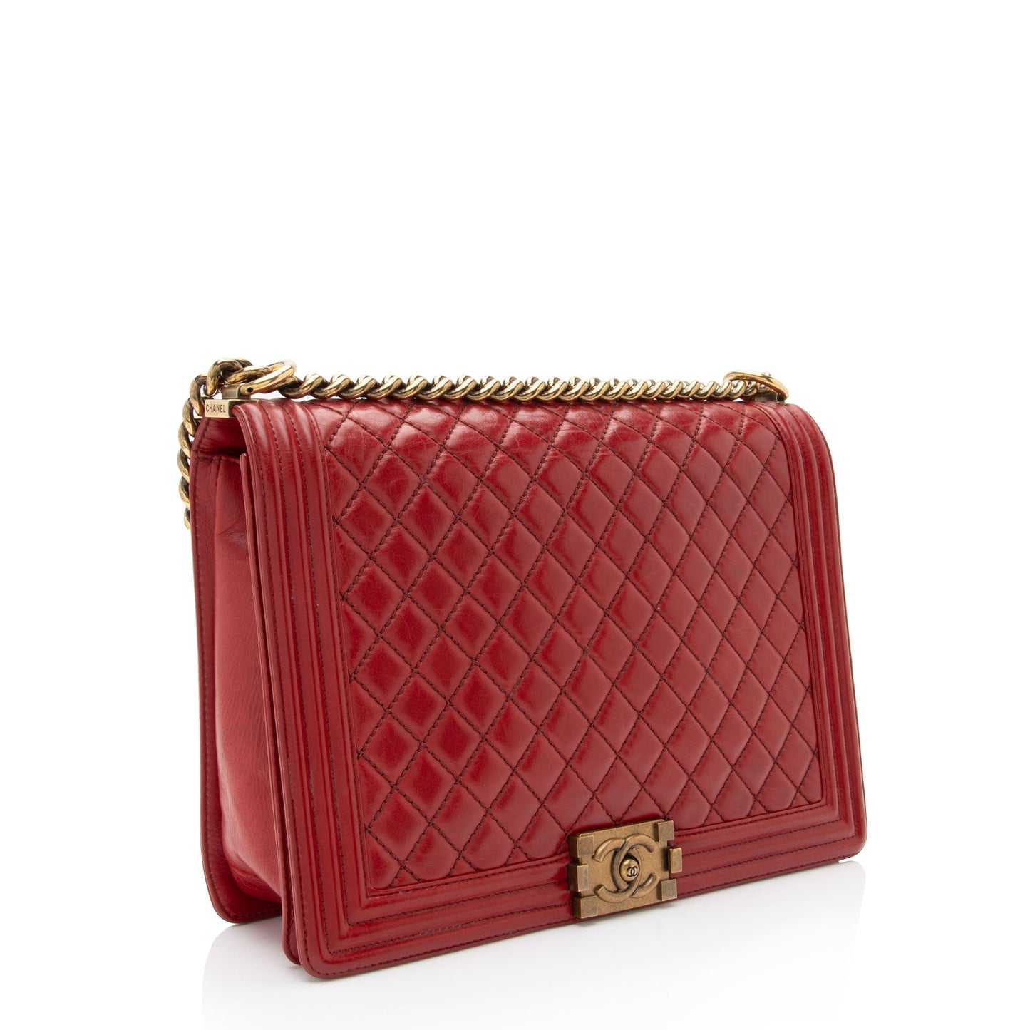Chanel Glazed Calfskin Boy SHF-mCspEX Handbag