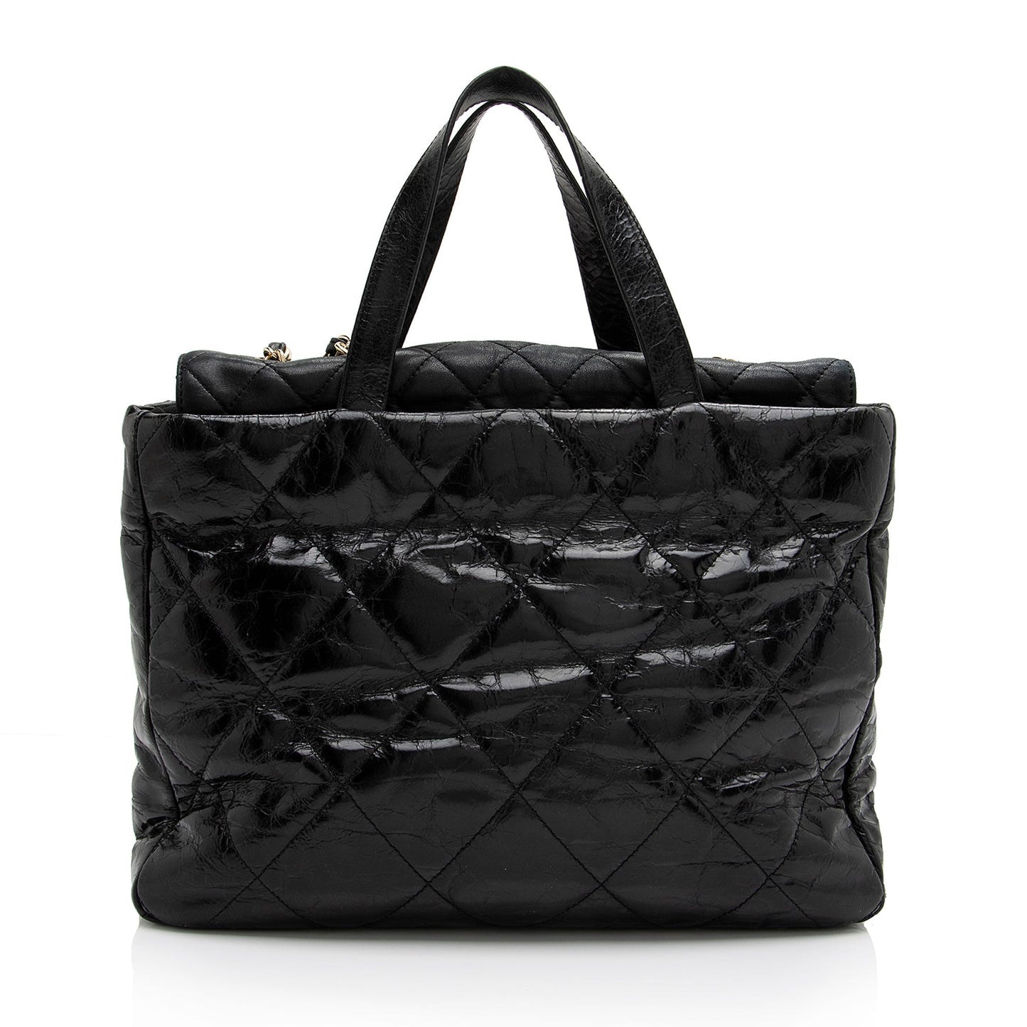 Chanel Glazed Calfskin Portobello SHF Tote Bag Tote Shf