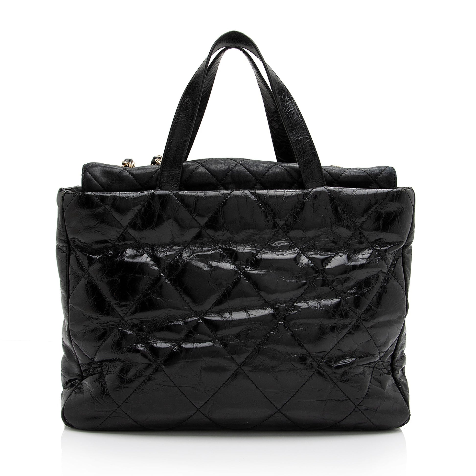 Chanel Glazed Calfskin Portobello SHF Tote Bag Tote Shf