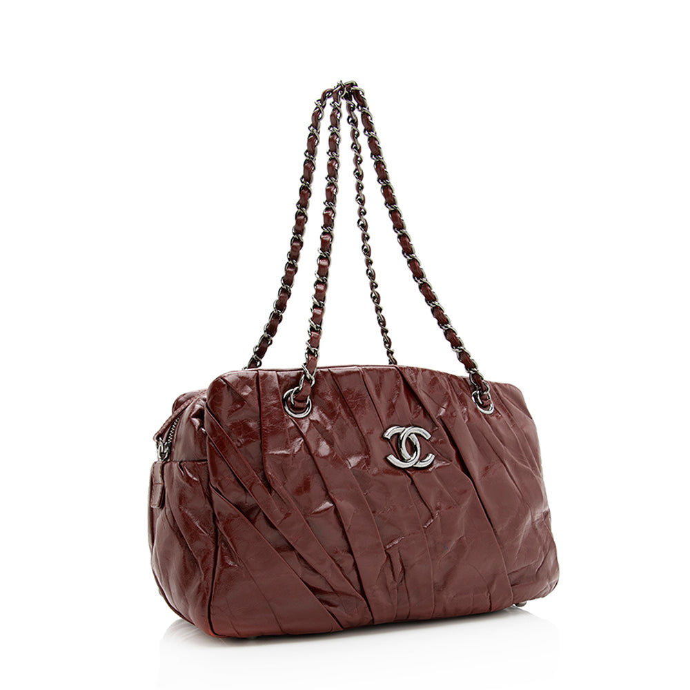 Chanel Glazed Calfskin Twisted SHF Shoulder Bag