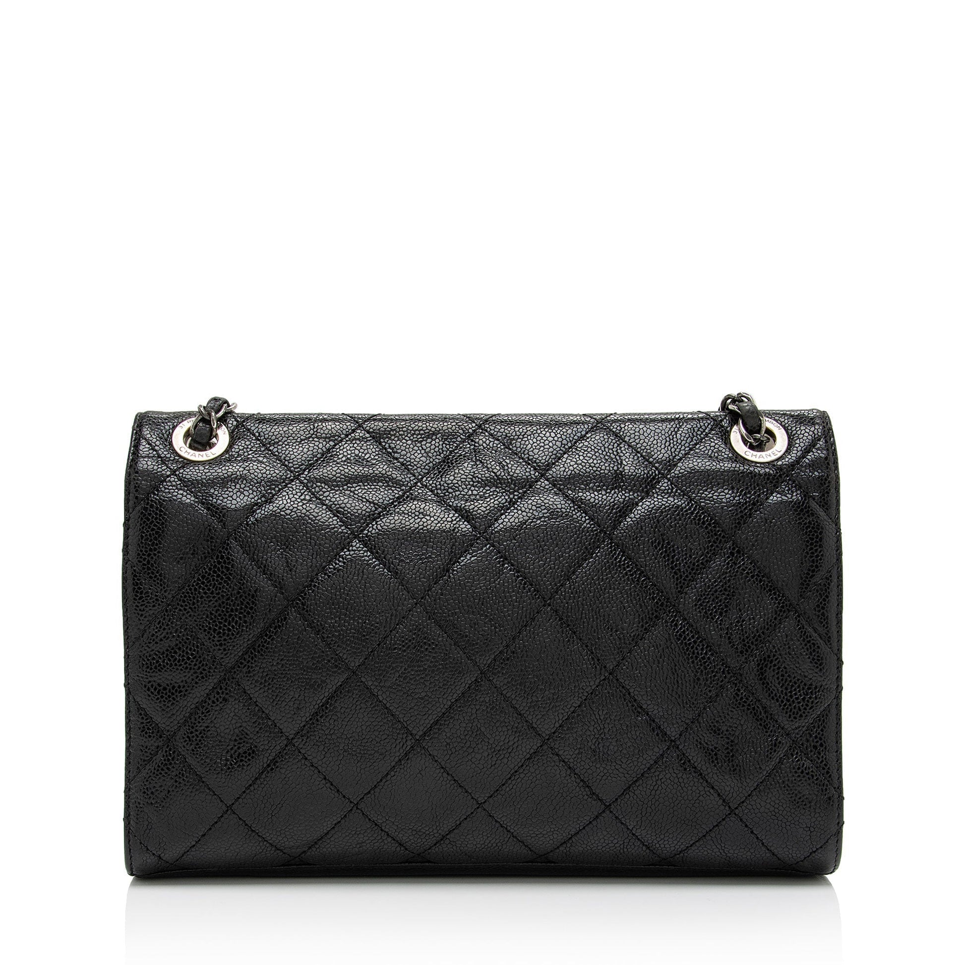 Chanel Glazed Caviar CC Crave Flap SHF-3RMxUM Leather Shoulder Bag