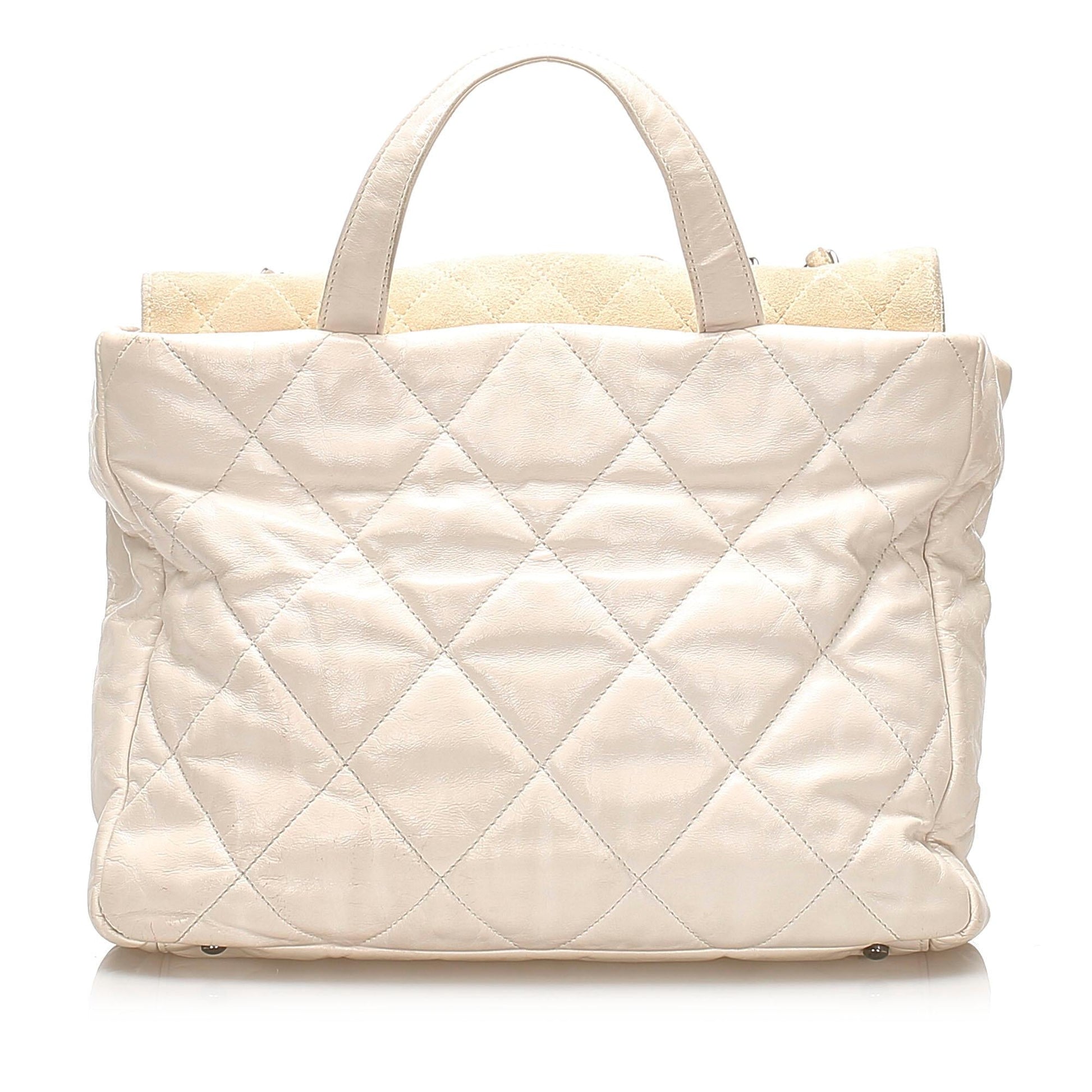 Chanel Glazed Portobello Satchel SHG Leather Satchel Bag