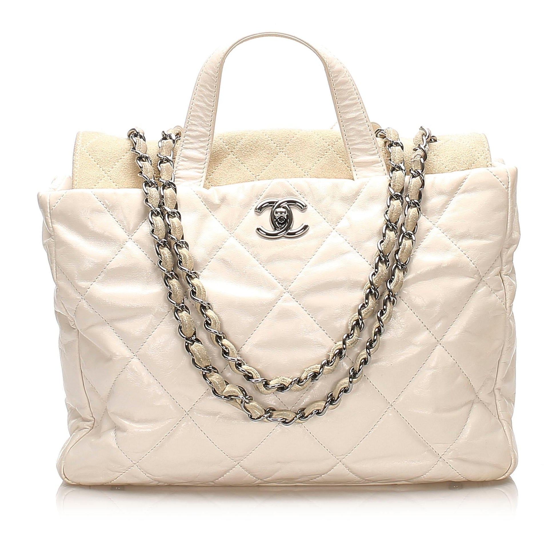Chanel Glazed Portobello Satchel SHG Leather Satchel Bag