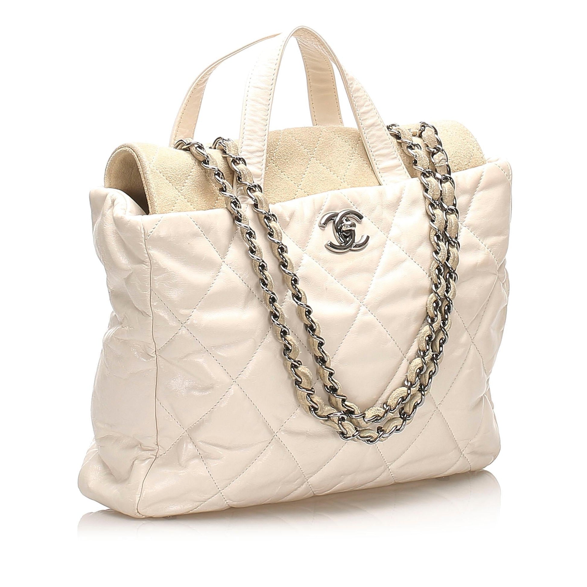 Chanel Glazed Portobello Satchel SHG Leather Satchel Bag