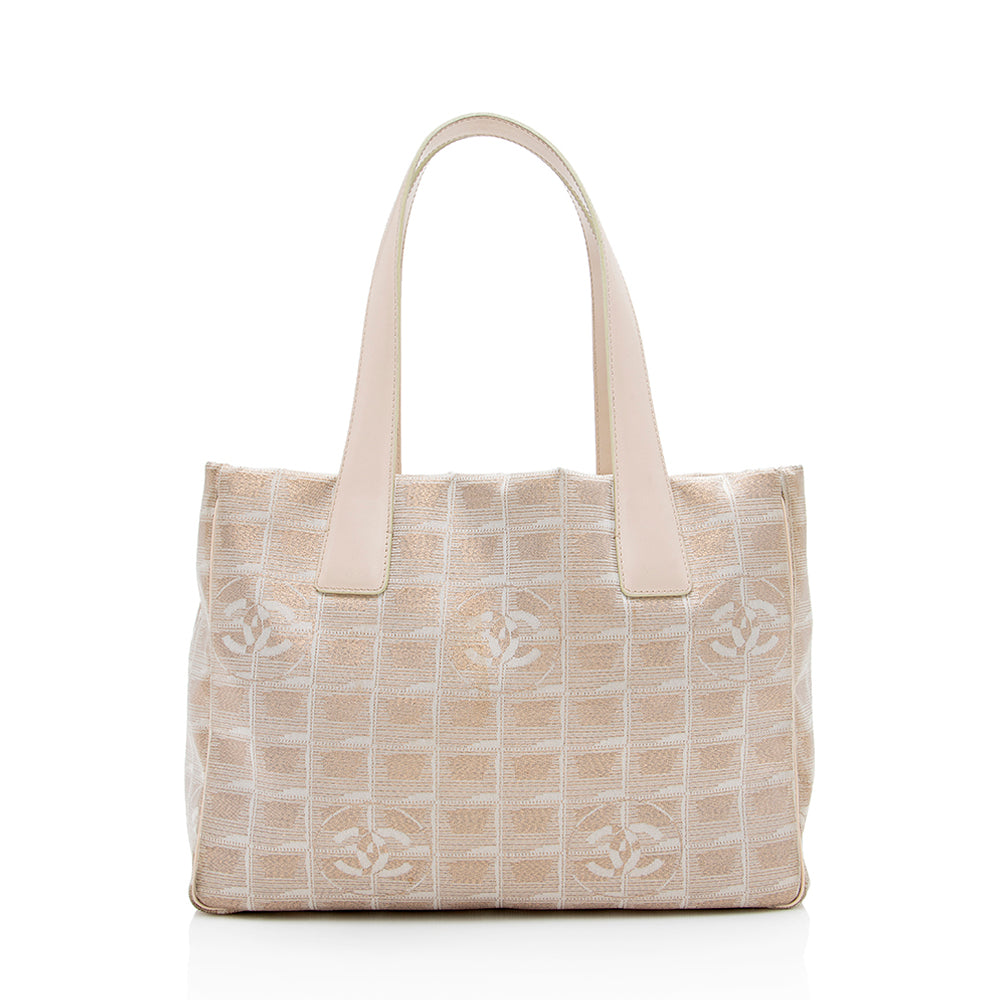 Gucci Chanel Glitter Travel Line Medium Tote (SHF-16771) Denim Nylon Jewelry