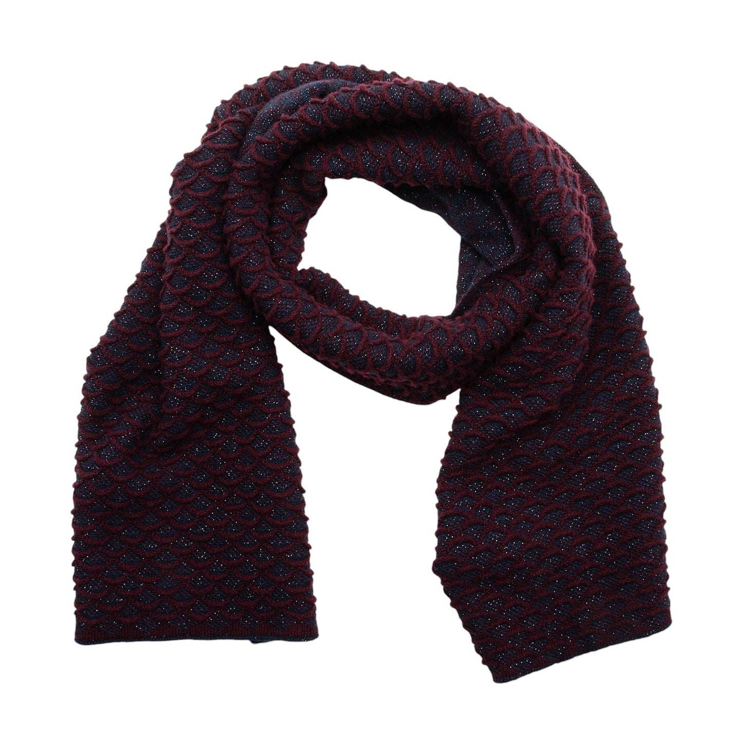 Chanel Cashmere Woven Glitter Scarf SHF-P0AWdl