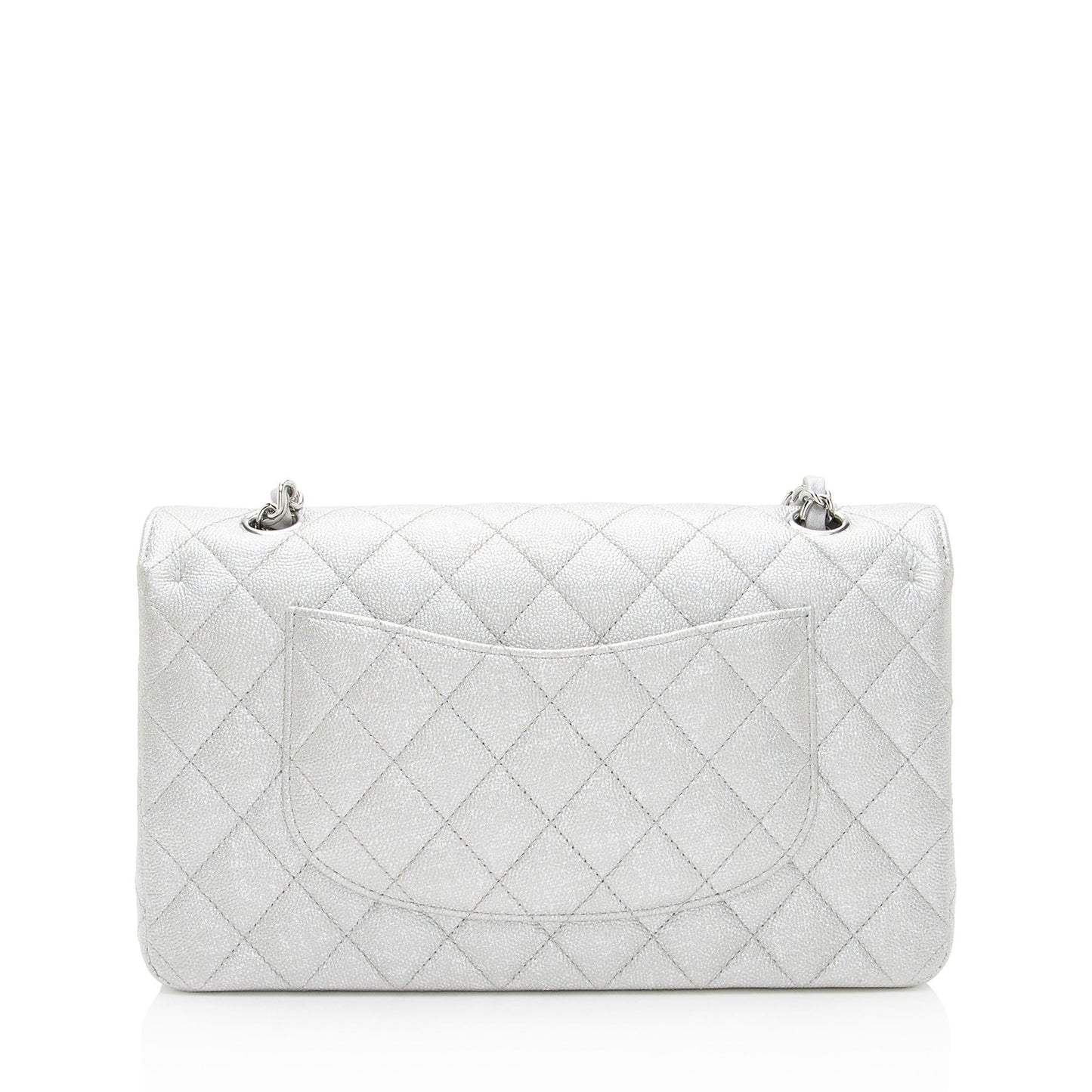 Chanel Glittered ouble Flap Leather Shoulder Bag