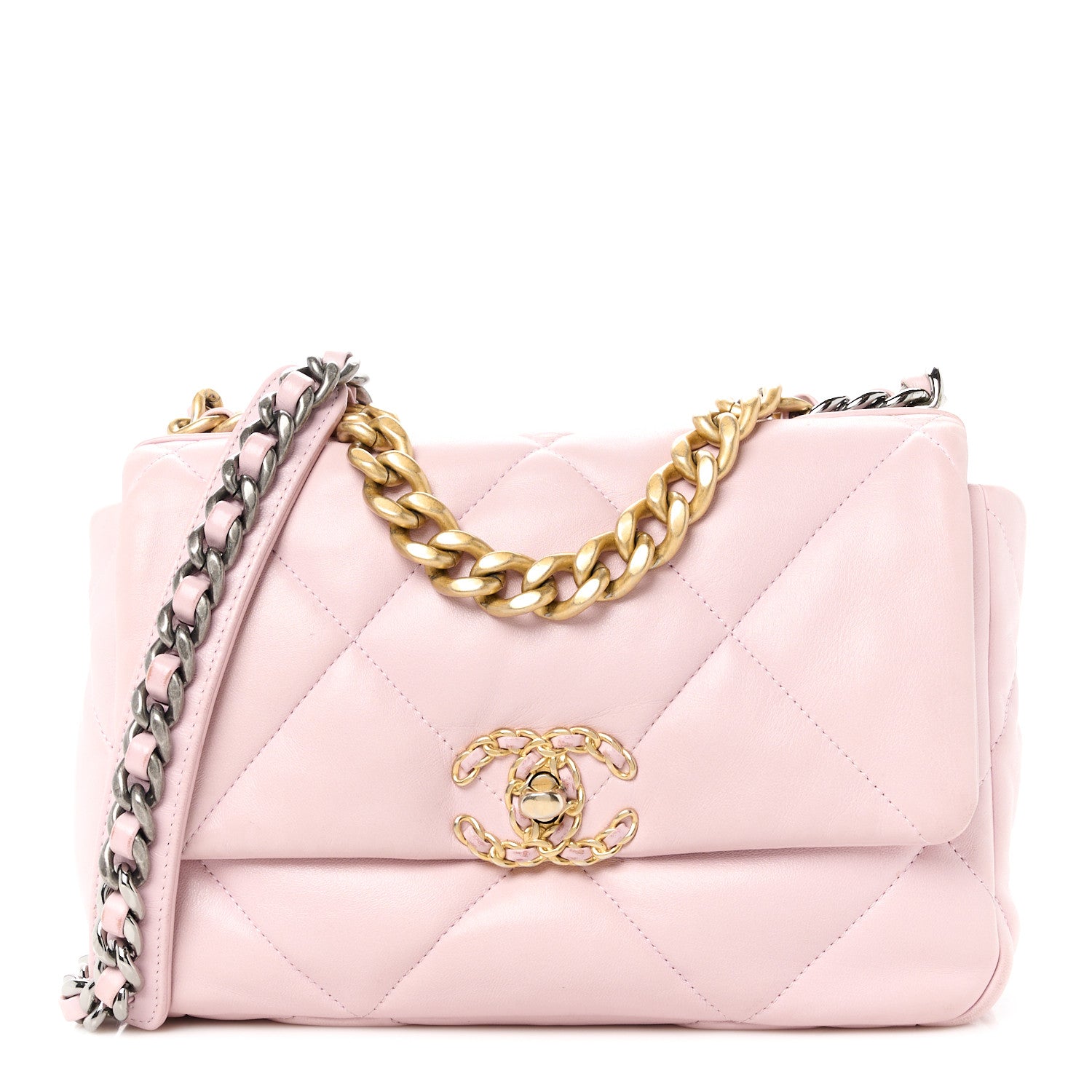 Chanel QUILTED GOATSKIN 19 FLAP Shoulder Bag