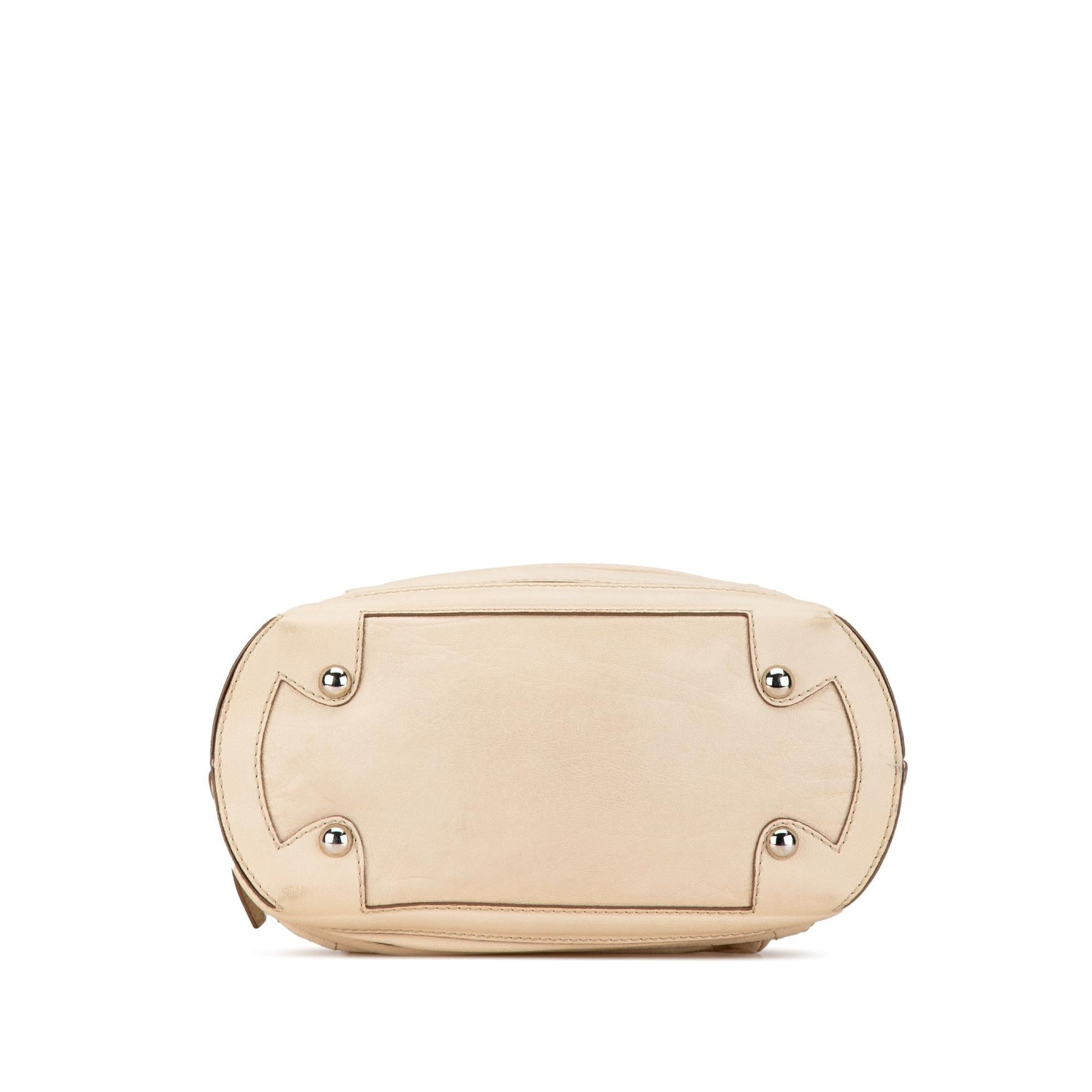 Chanel Goatskin Square Stitch Essential Bowler Handbag