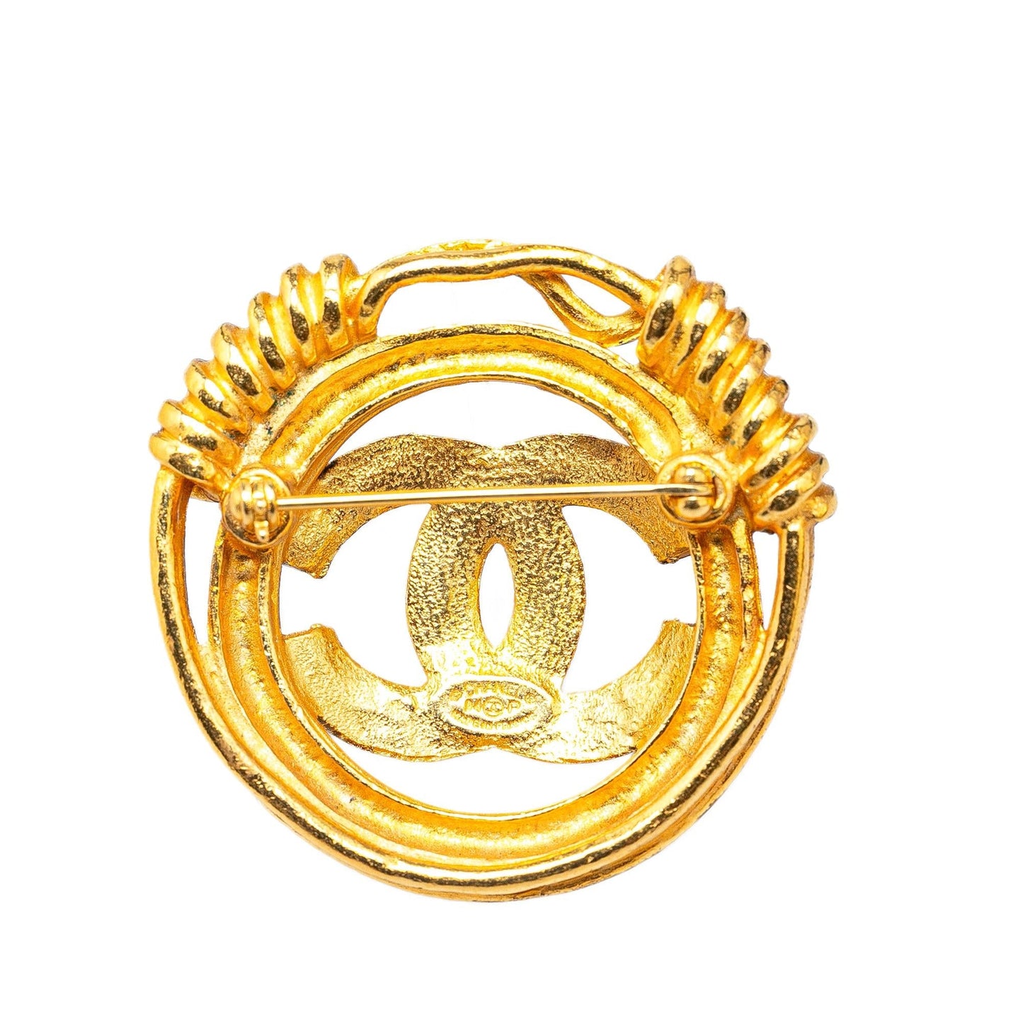 Chanel Plated CC Brooch SHG-ck9CYj Gold Handbag