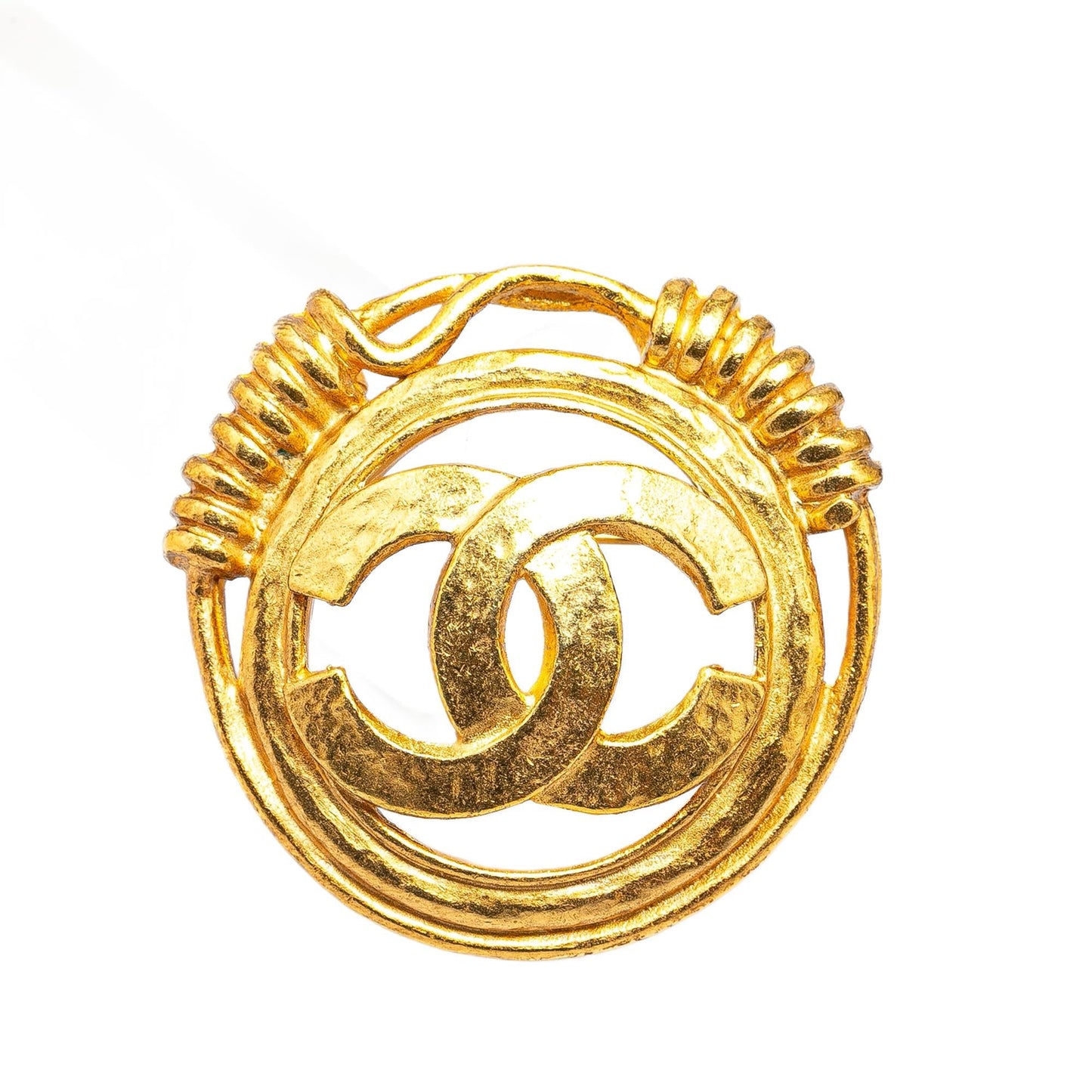 Chanel Plated CC Brooch SHG-ck9CYj Gold Handbag