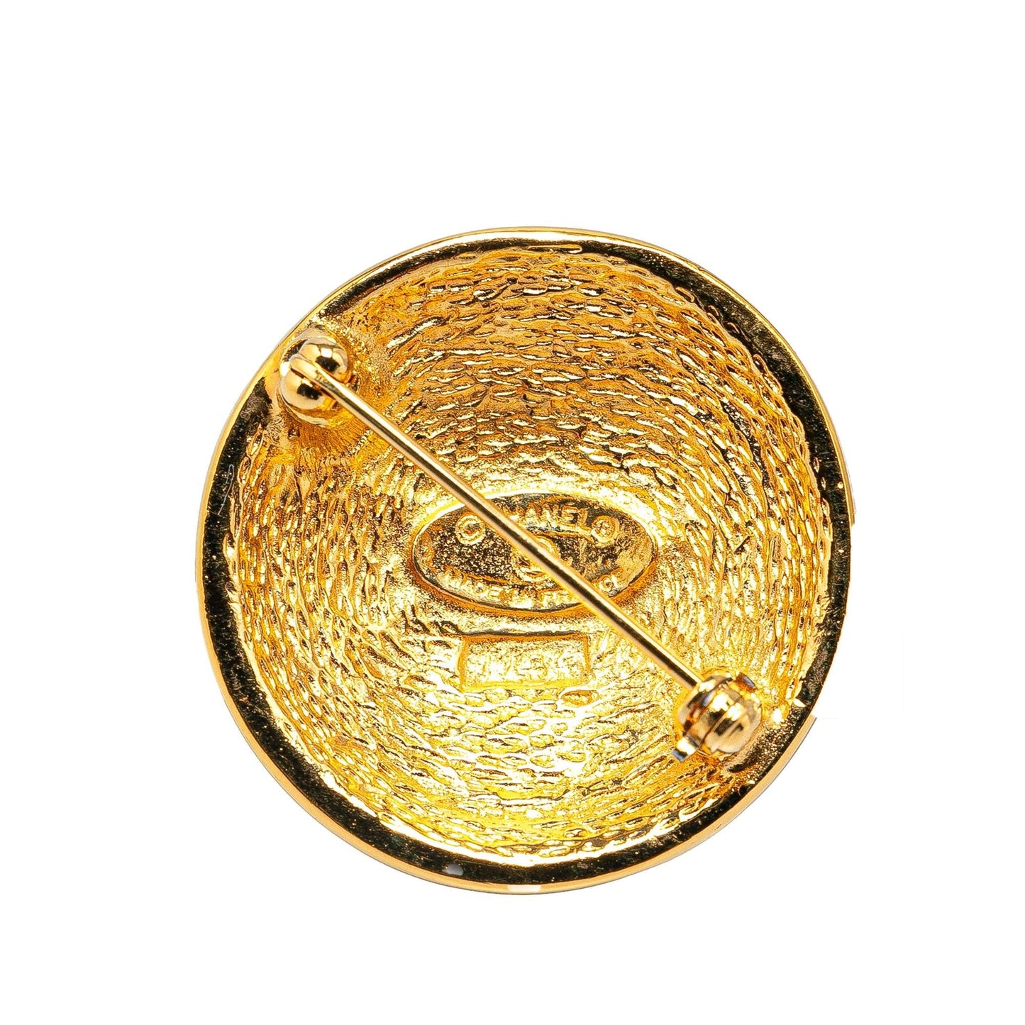 Chanel Plated CC Quilted Brooch SHG-MG017S Gold Handbag
