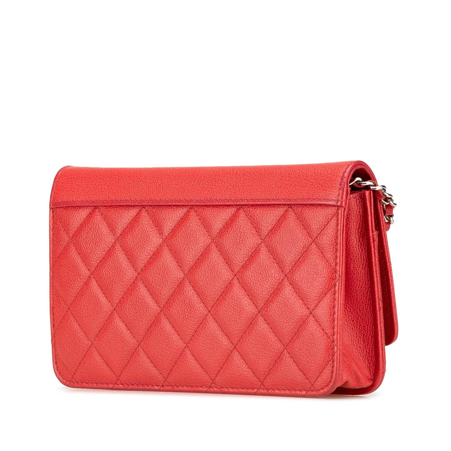 Chanel Grained Calfskin CC Box On Wallet Case