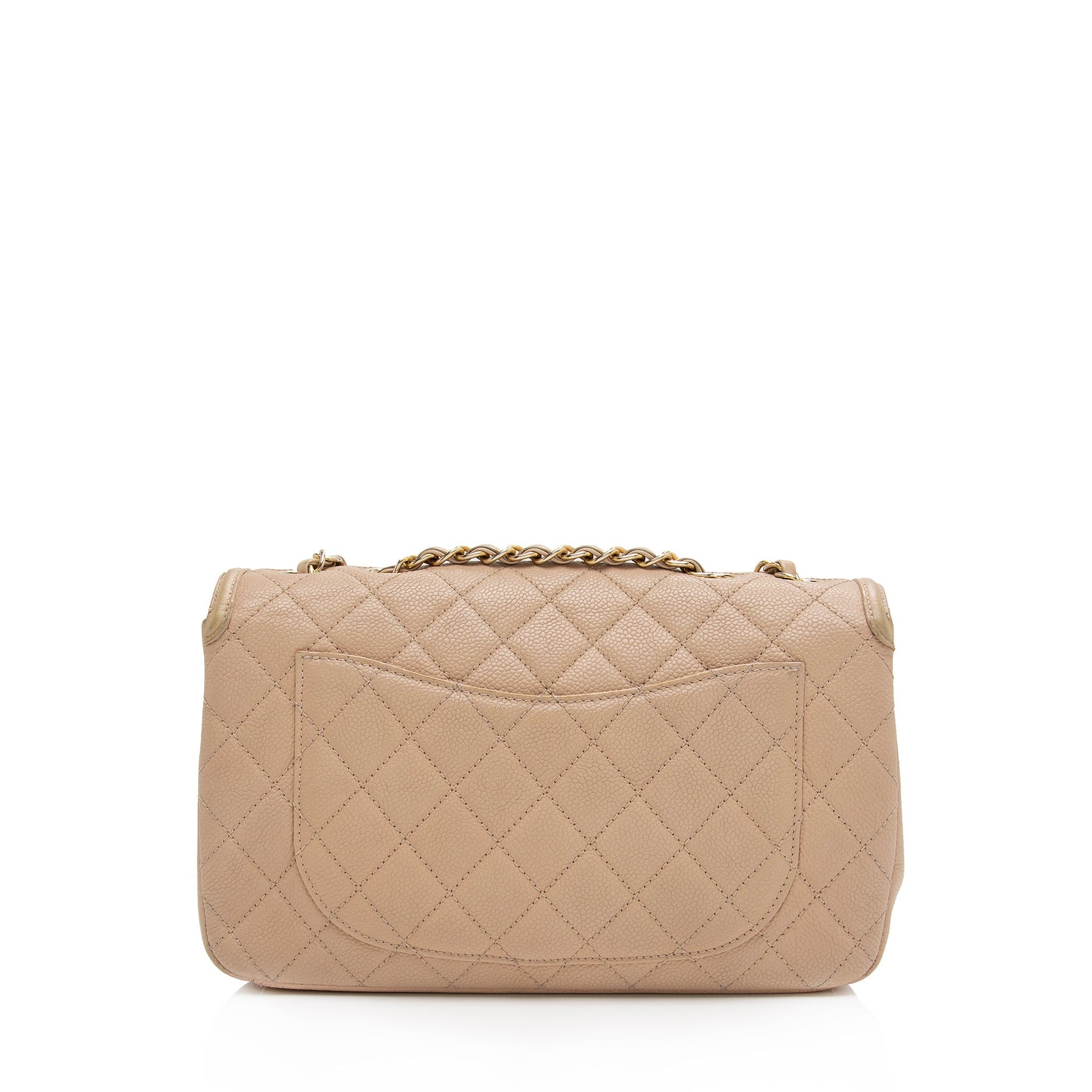 Chanel Grained Calfskin CC Filigree Flap SHF-P3nxD7 Shoulder Bag