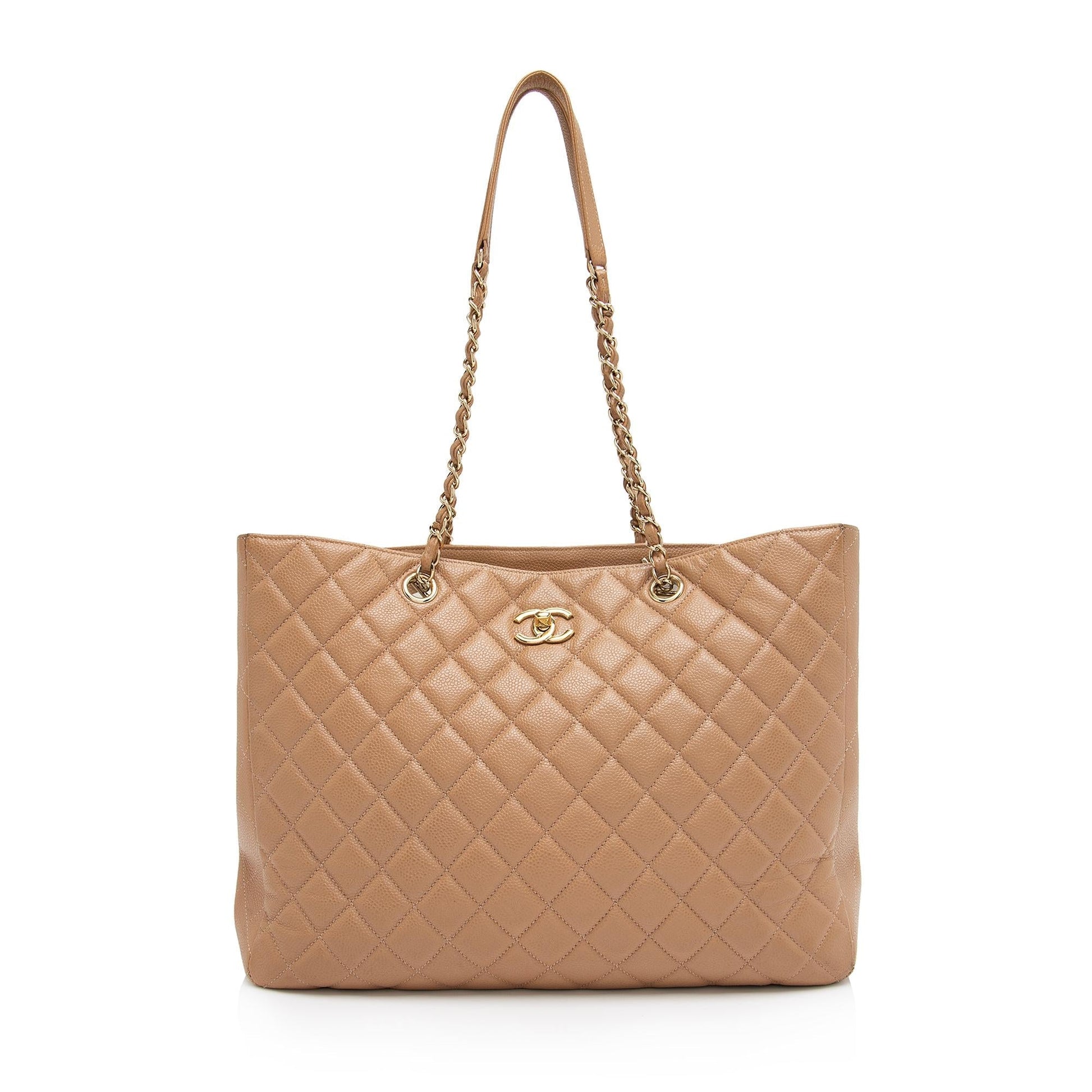 Chanel Grained Calfskin CC Shopping SHF-oUtFnS Tote Bag