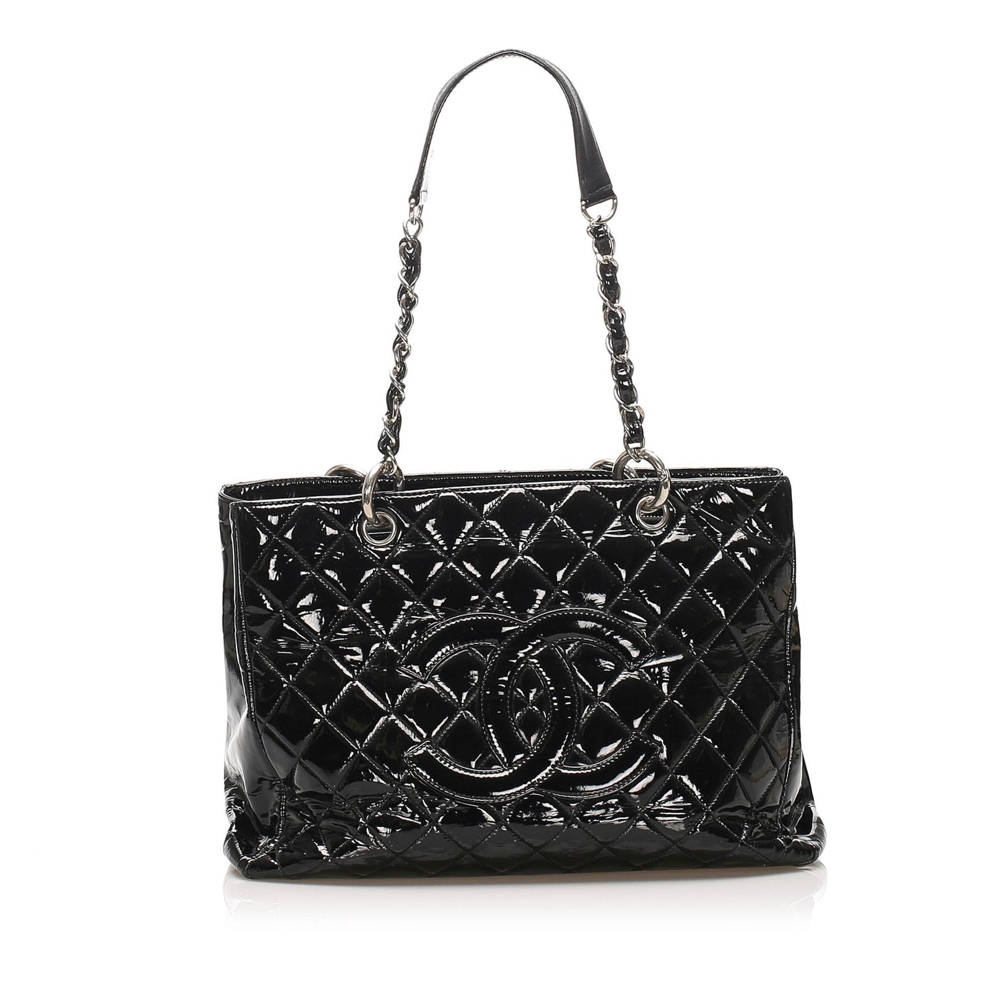Chanel Grand Shopping Patent SHG Leather Tote Bag