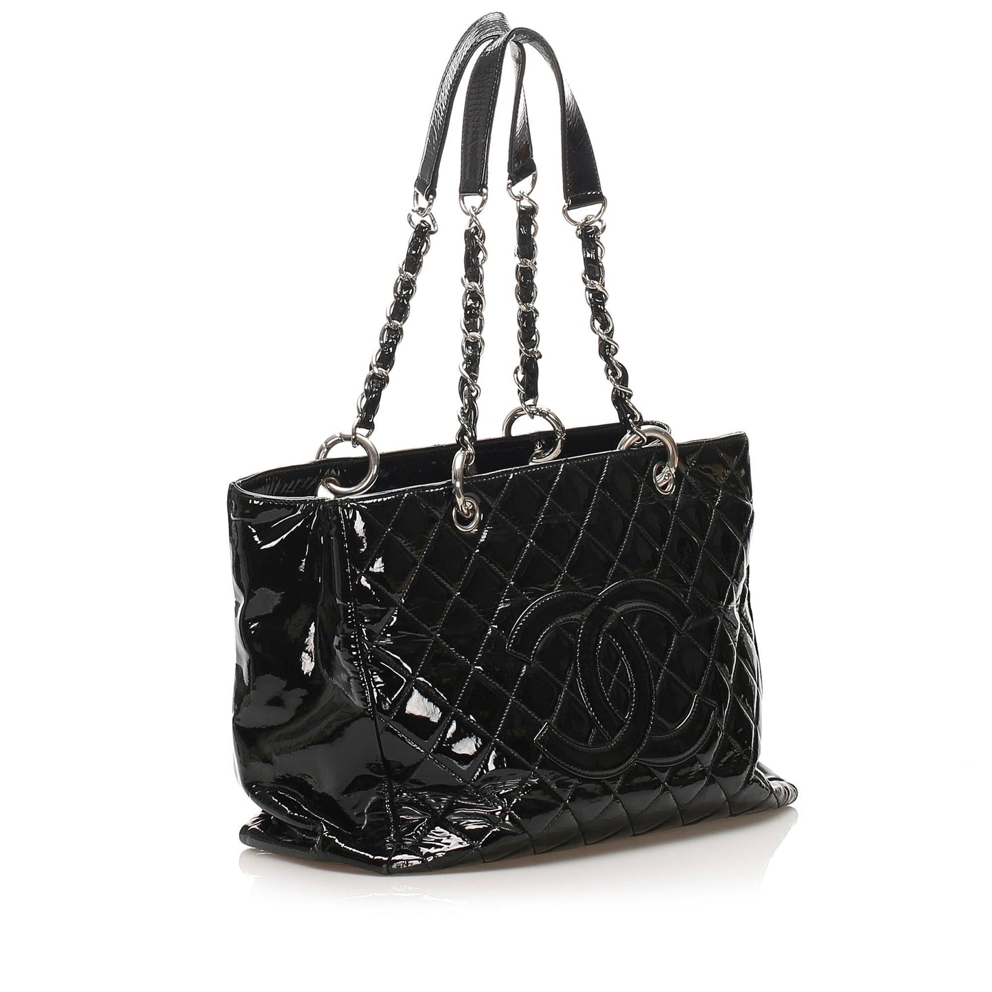 Chanel Grand Shopping Patent SHG Leather Tote Bag