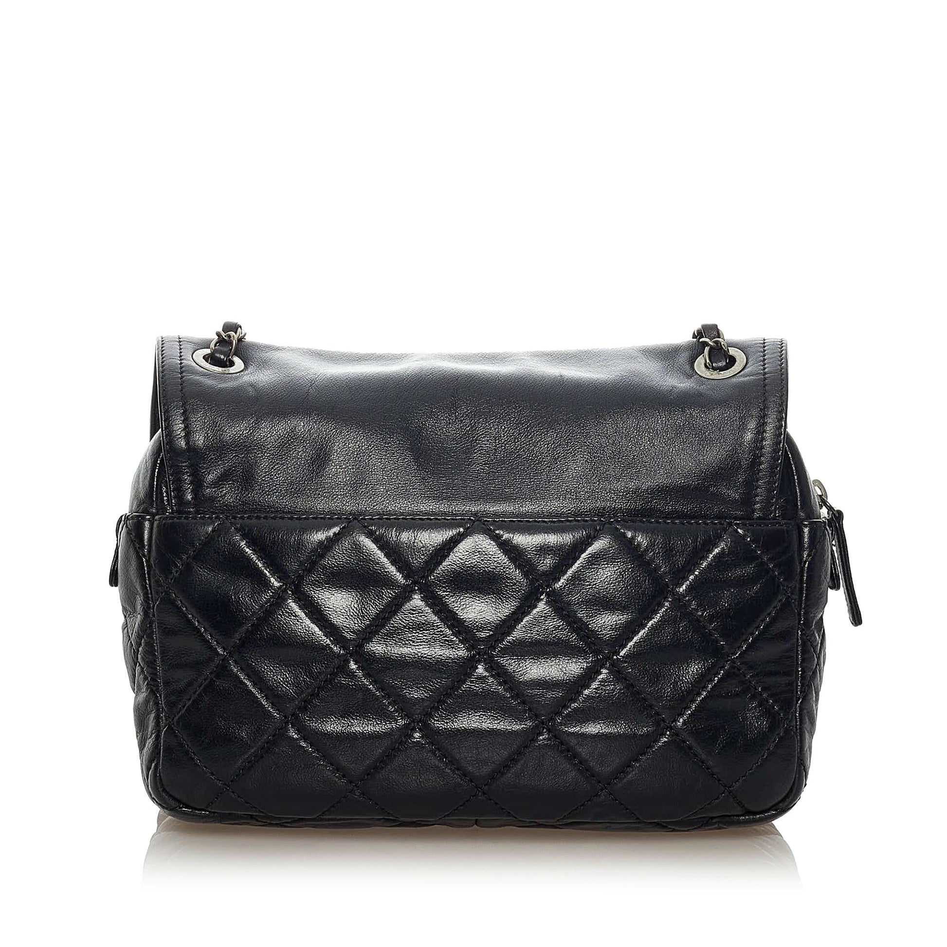 Chanel Mix Zip Flap SHG Leather Crossbody Bag