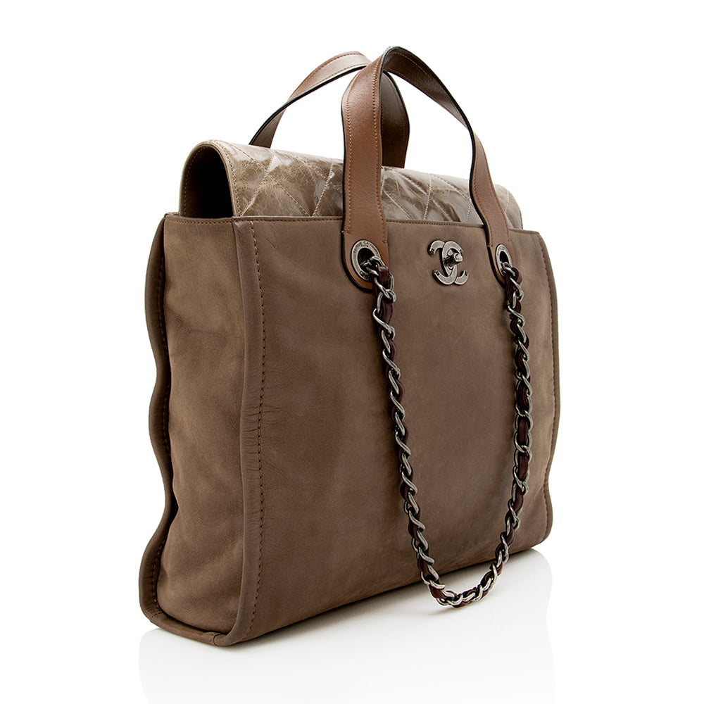 Chanel Iridescent Calfskin Mix SHF Tote Bag