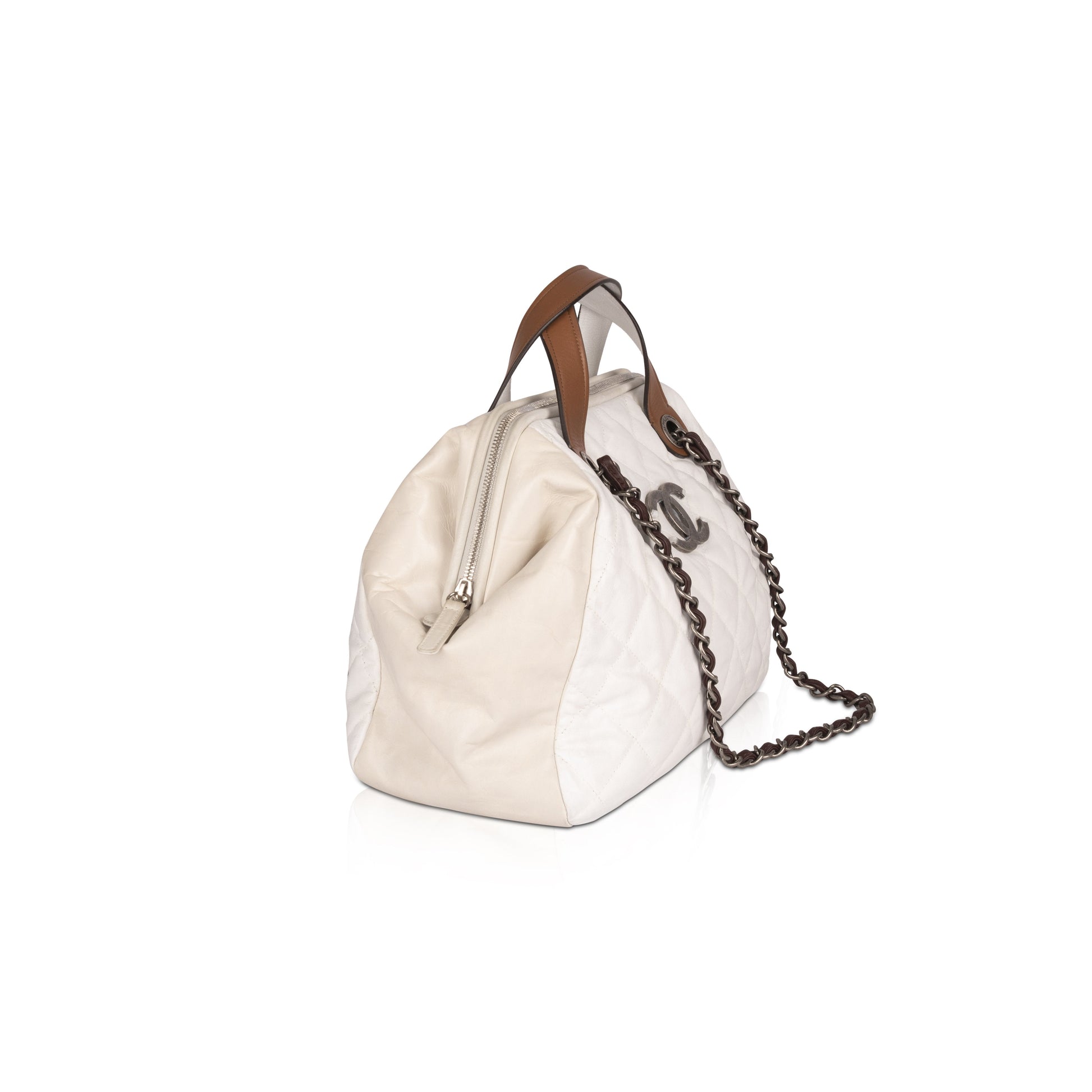 Chanel Iridescent Mix Bowler Calfskin Travel Bag