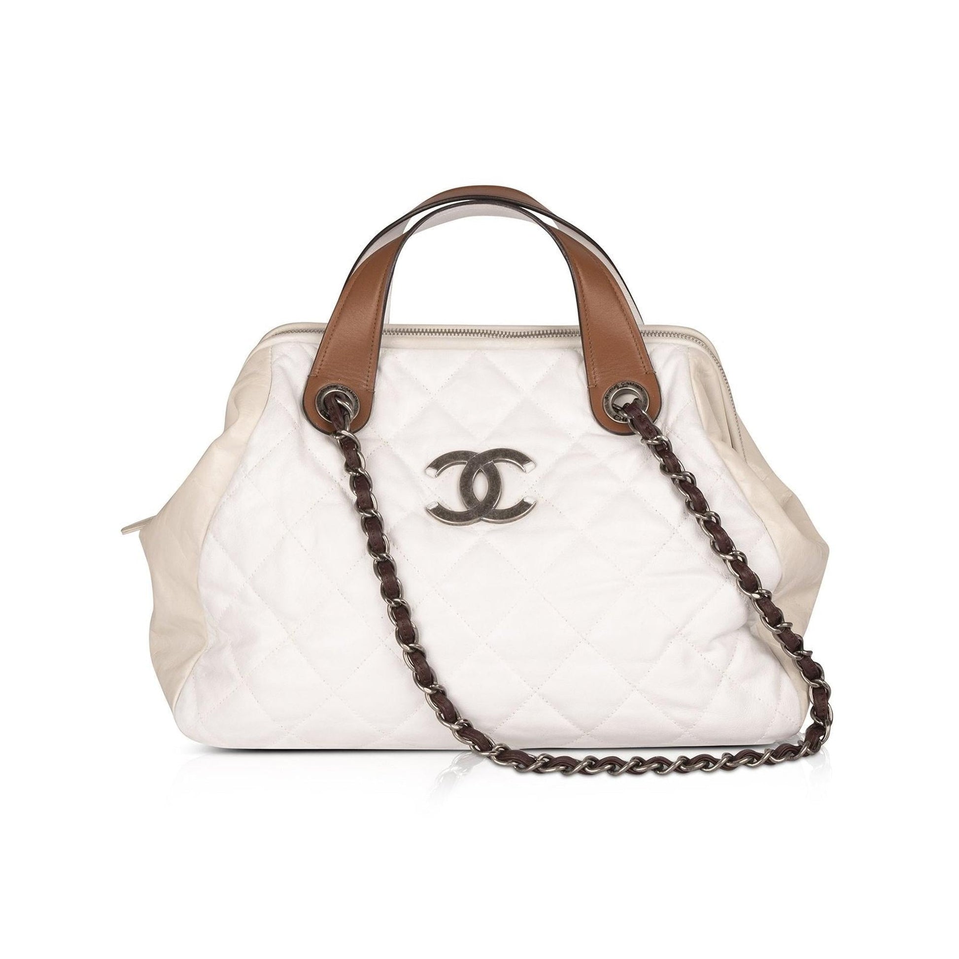 Chanel Iridescent Mix Bowler Calfskin Travel Bag